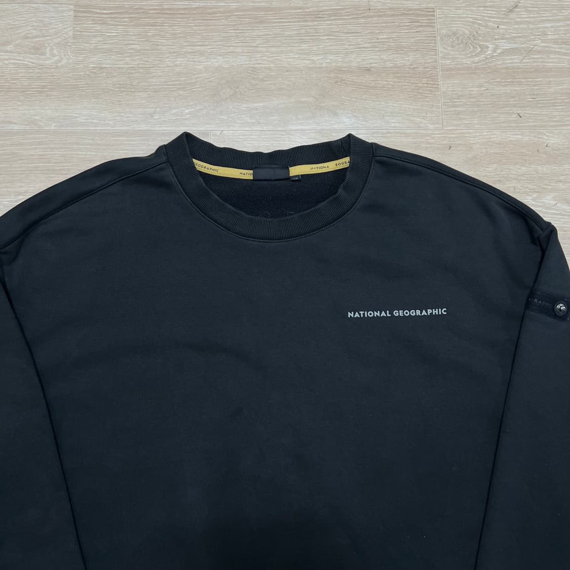 내셔널 지오그래픽 와펜 맨투맨 티셔츠 [블랙] 2XL/110 상품이미지2