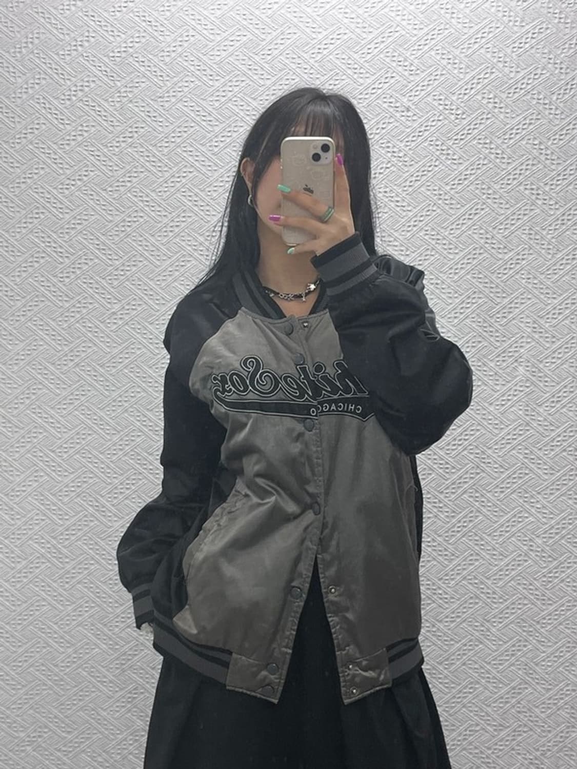 MLB 올드스쿨 시카고 화이트삭스 바시티 자켓 100 C07241 상품이미지1