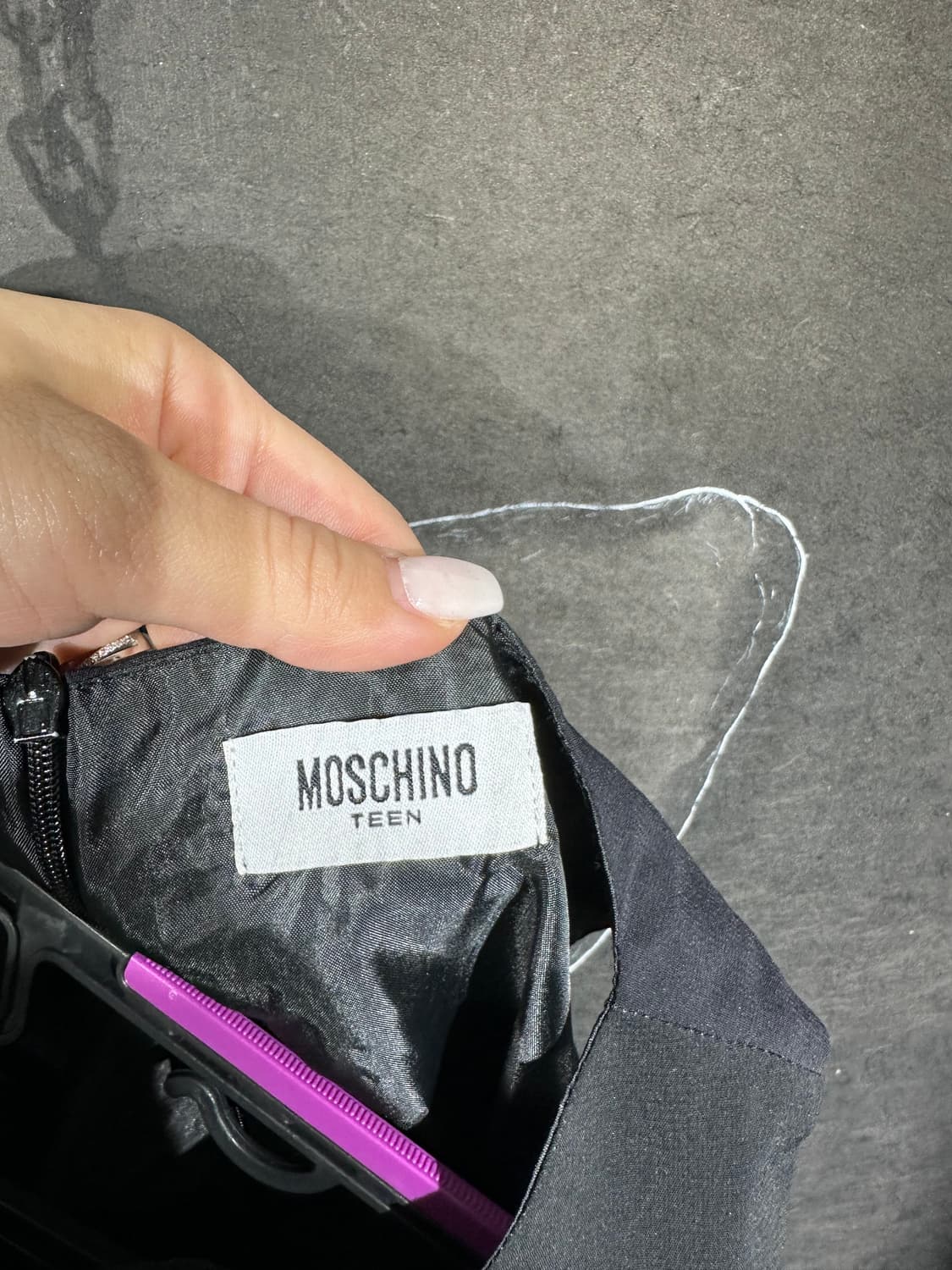 Moschino 고딕 블랙 미니 원피스 상품이미지8