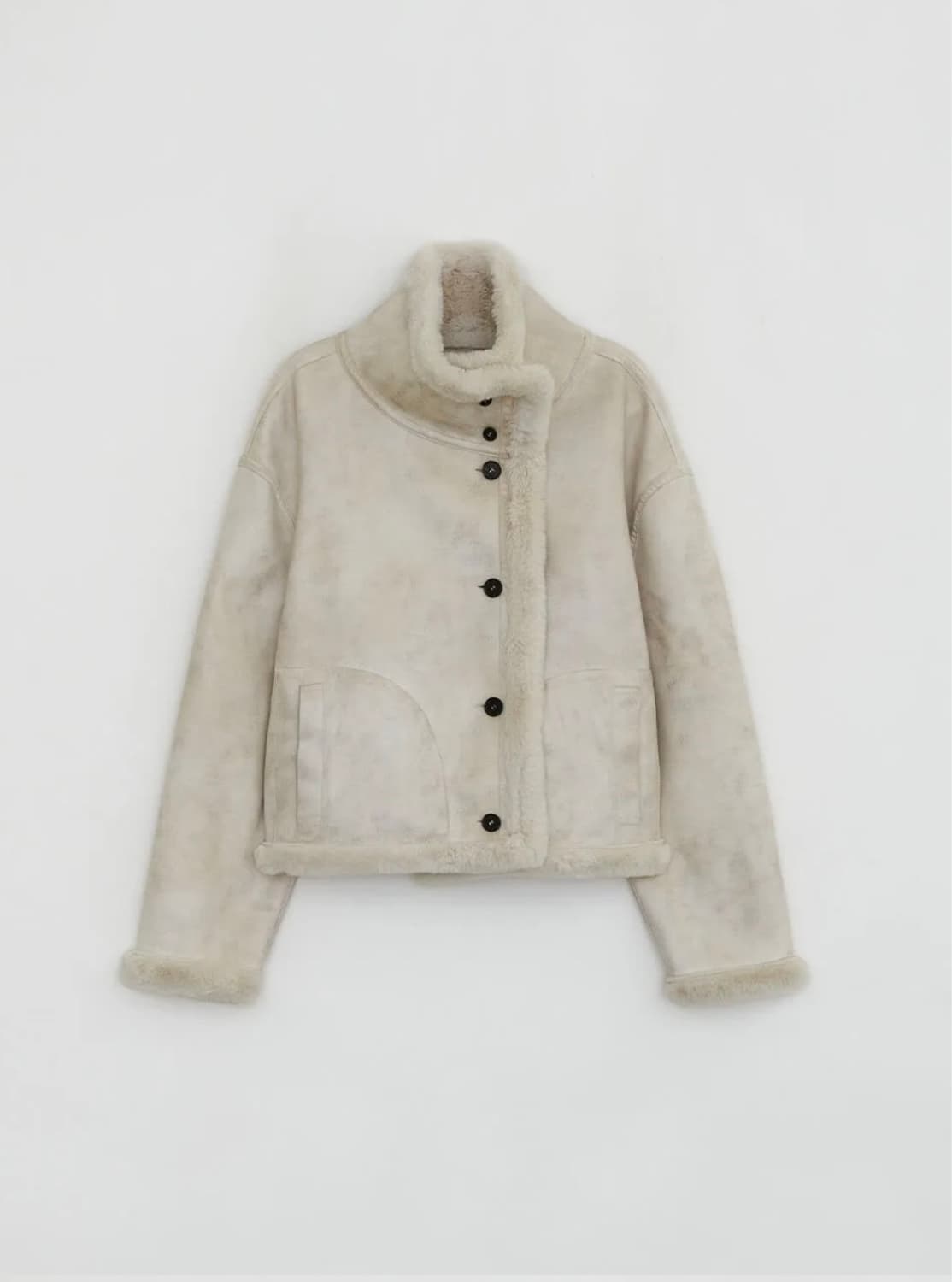 로우타이드 리버시블 무스탕 베이지 상품이미지4