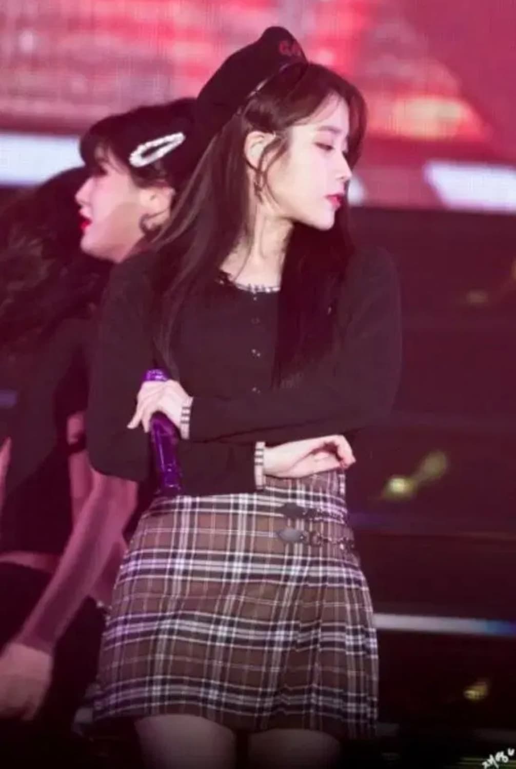네스티팬시클럽 체크 라인 크롭 가디건 상품이미지4