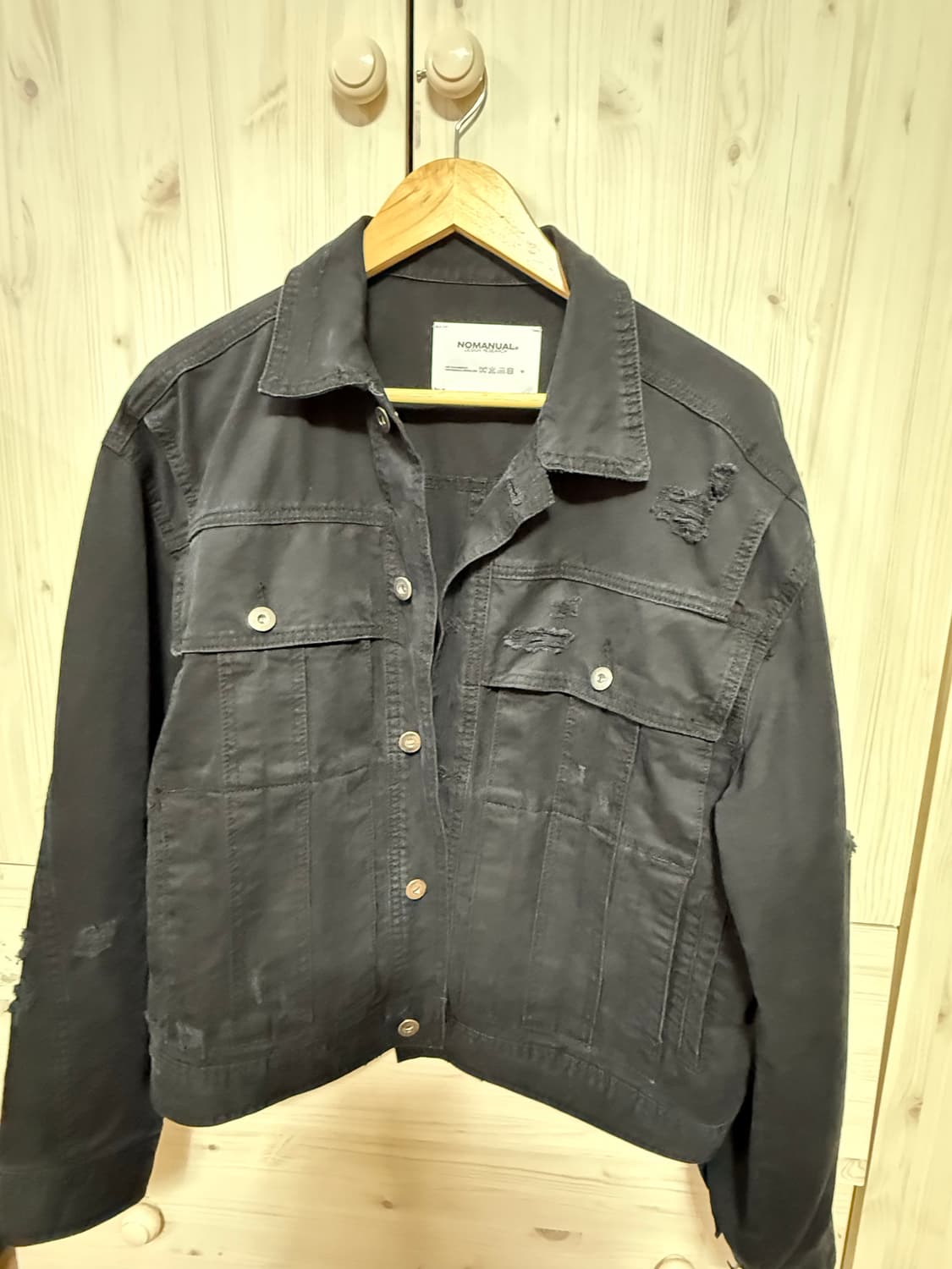 노메뉴얼 lp damaged jacket 블랙 m 판매 상품이미지5