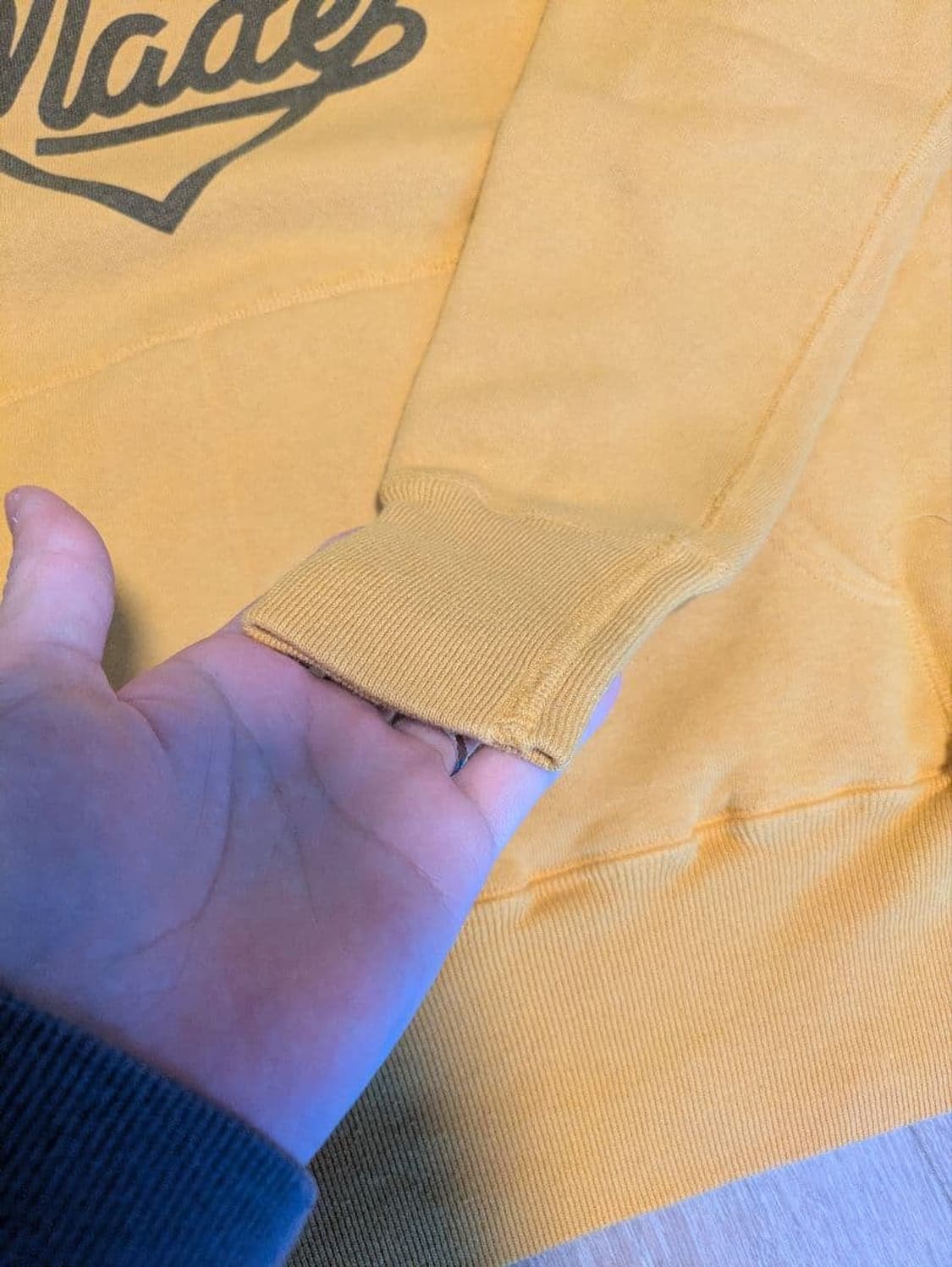 휴먼 메이드 하트 츠리아미 후드 옐로우 상품이미지4