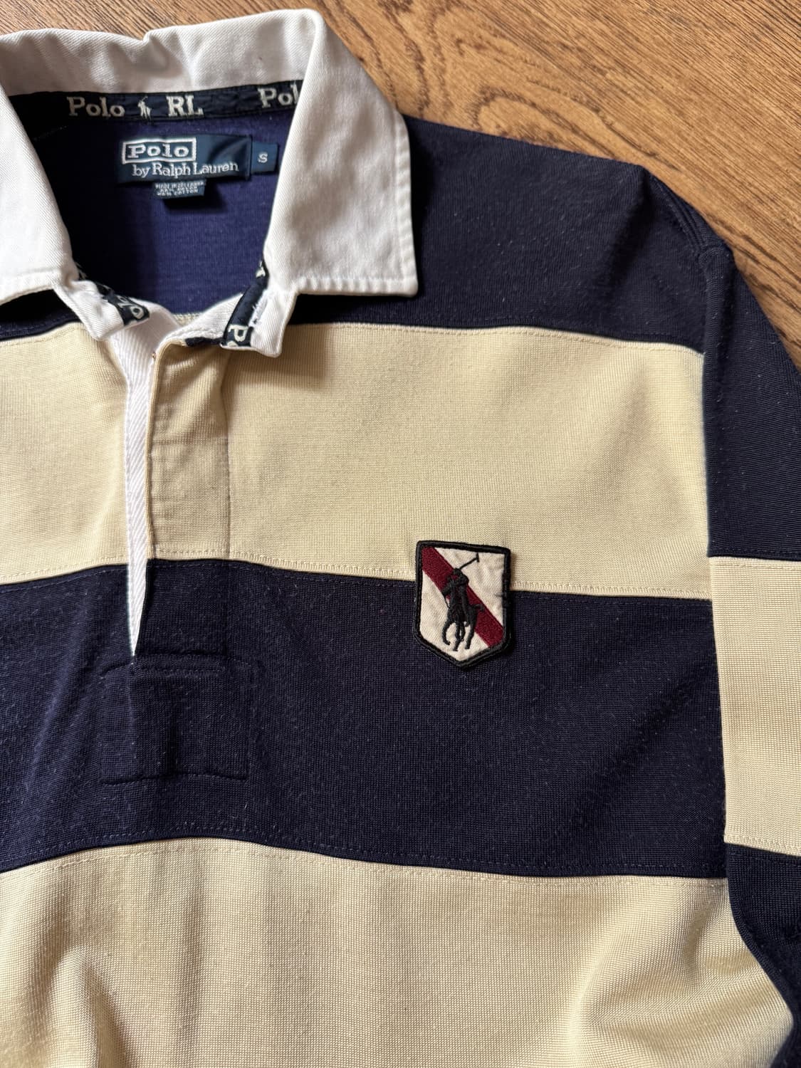 [S]폴로 랄프로렌 코튼 레이온 럭비 티셔츠 상품이미지3