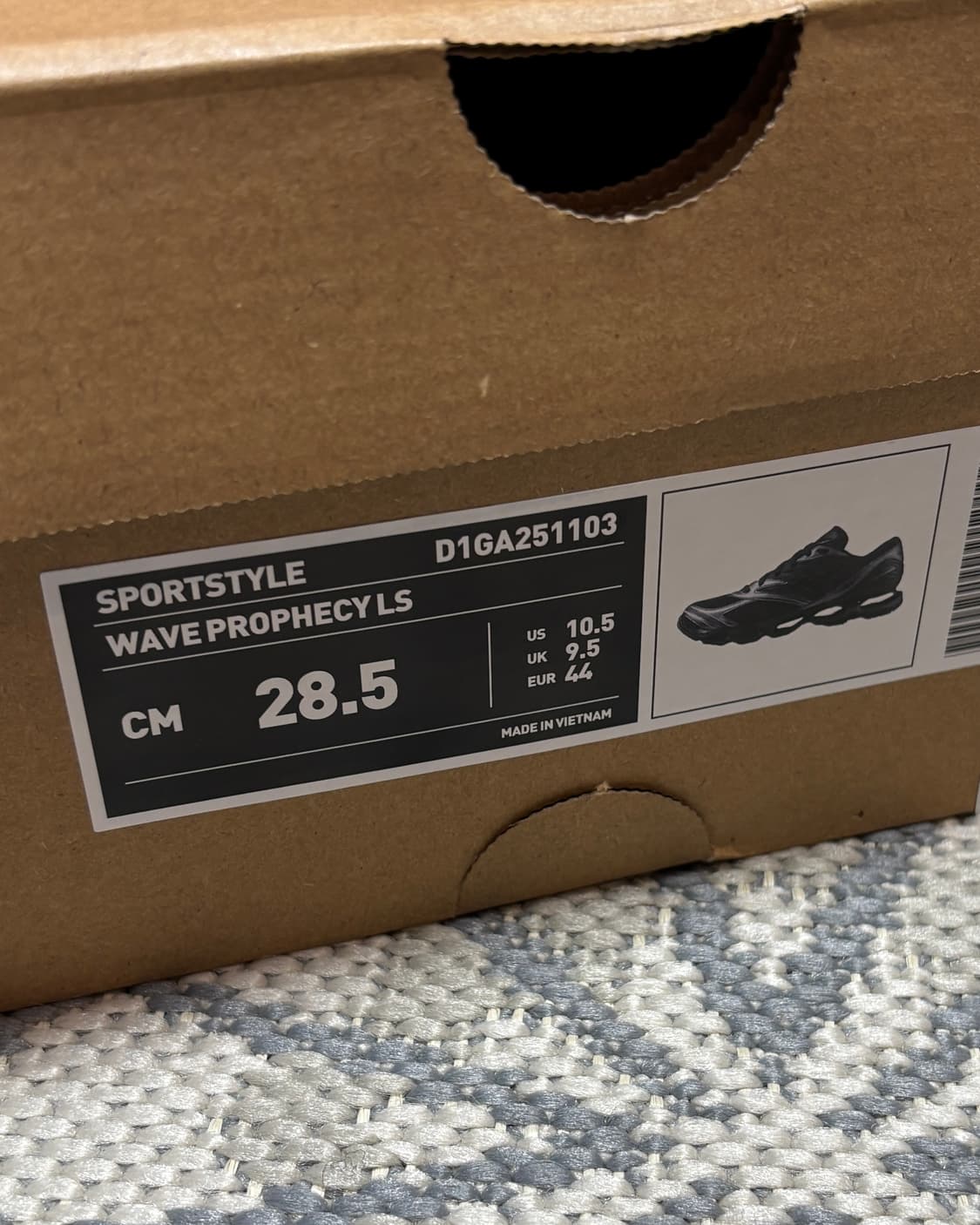 (285) 미즈노 웨이브 프로페시 LS 블랙 샌드 메탈릭 그레이 상품이미지4