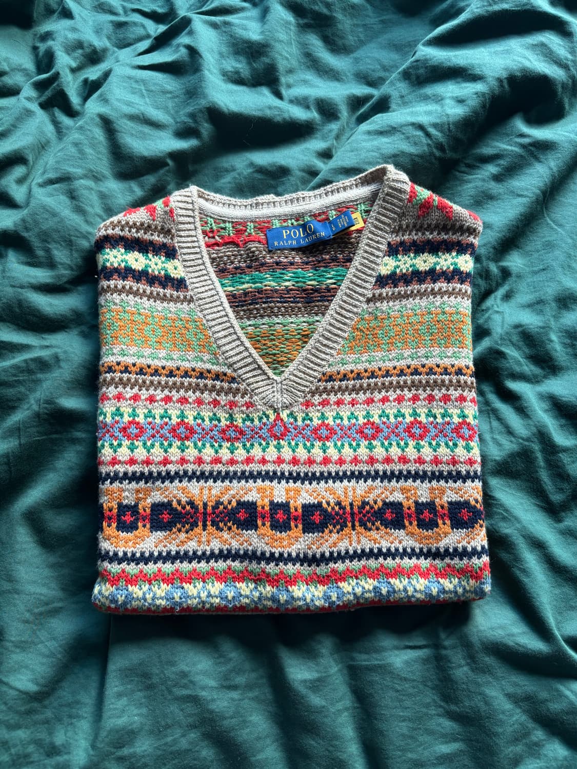 폴로 랄프로렌 - 페어 아일 울 블렌드 스웨터 베스트 상품이미지1