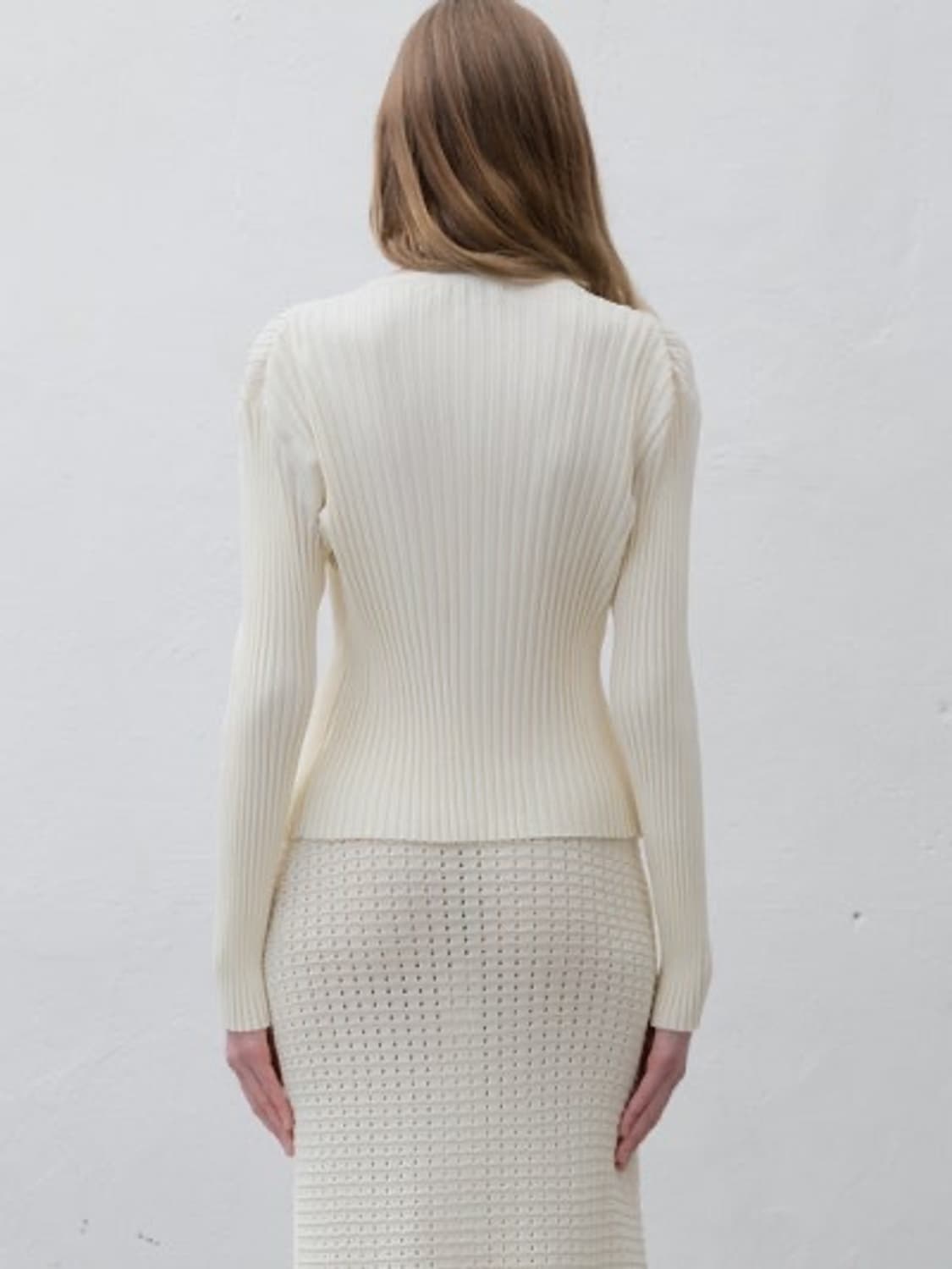 르917 RIBBED STRETCH KNIT CARDIGAN 판매해요 상품이미지2