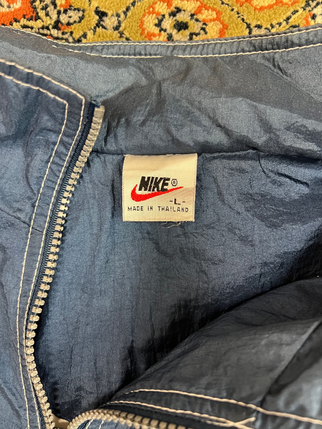 [L] NIKE 나이키 빈티지 올드스쿨 윈드브레이커 블루 상품이미지8