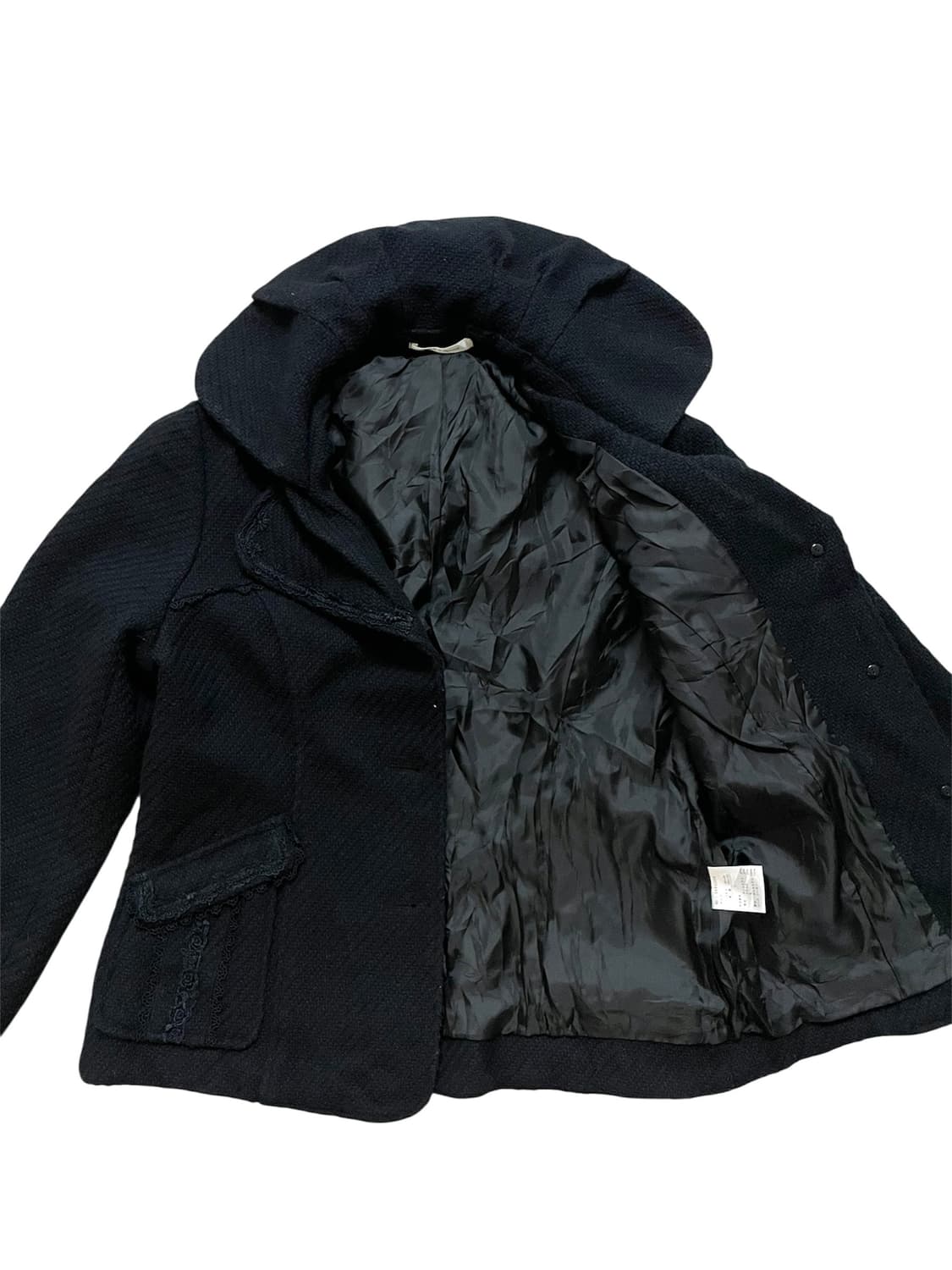 고스로맨틱갸루 프릴로즈디테일 고딕버튼자켓숏코트 지뢰니혼진디마럽리즈리사마즈 상품이미지7