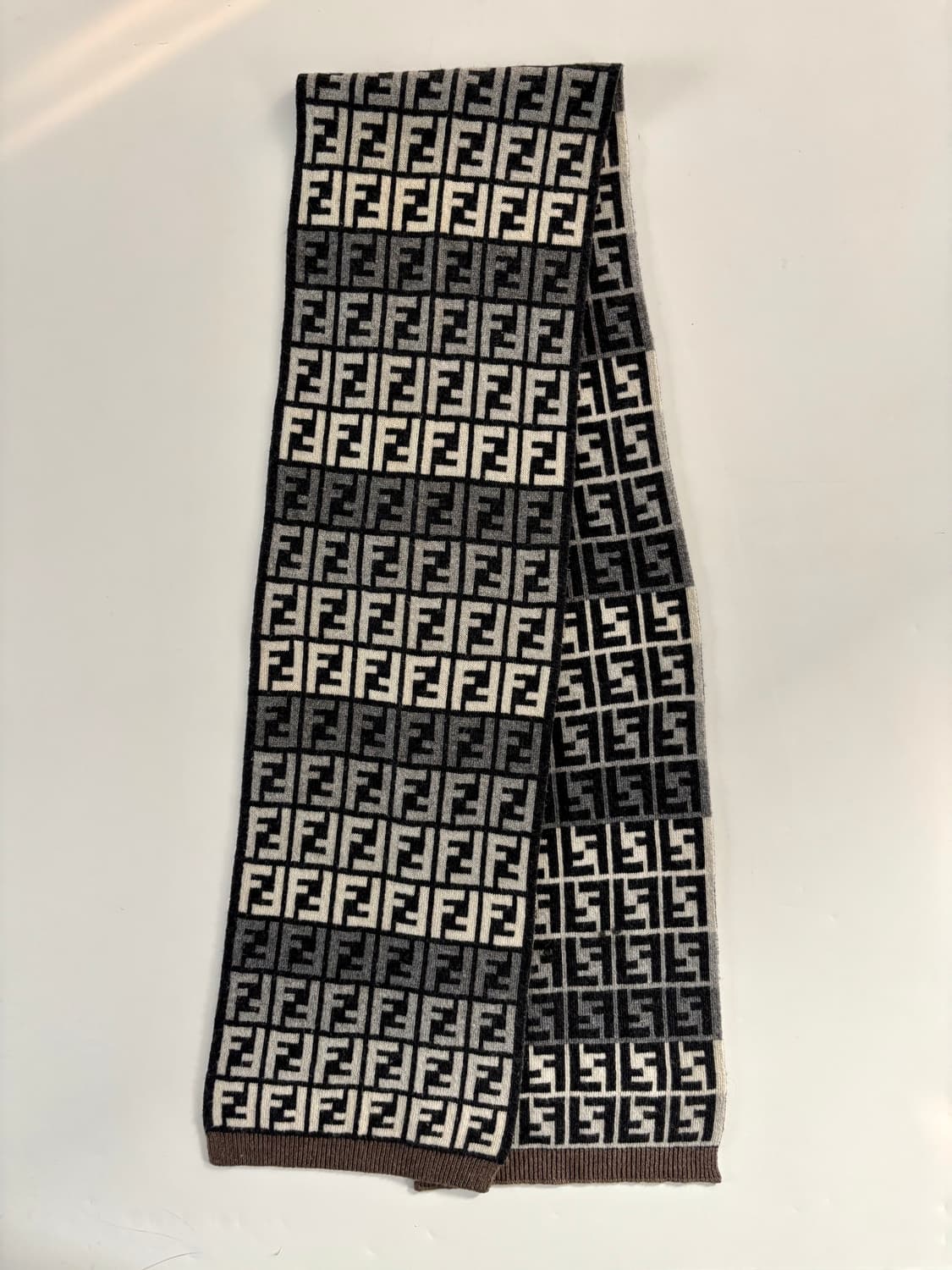 Fendi 펜디 FF 로고 주카 패턴 울 캐시미어 머플러 상품이미지6