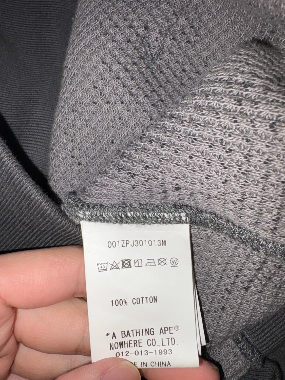 (M)베이프 원포인트 후드집업 상품이미지3