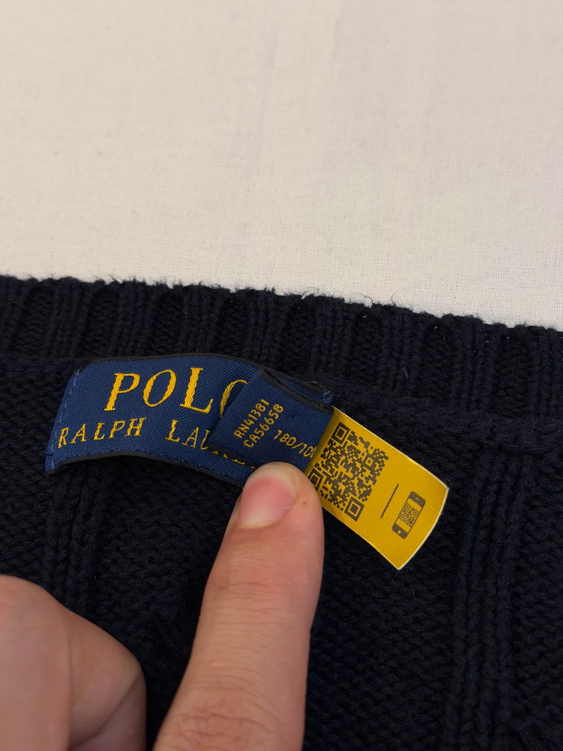 큐알택) 폴로 랄프로렌 꽈배기 케이블 니트 상품이미지4