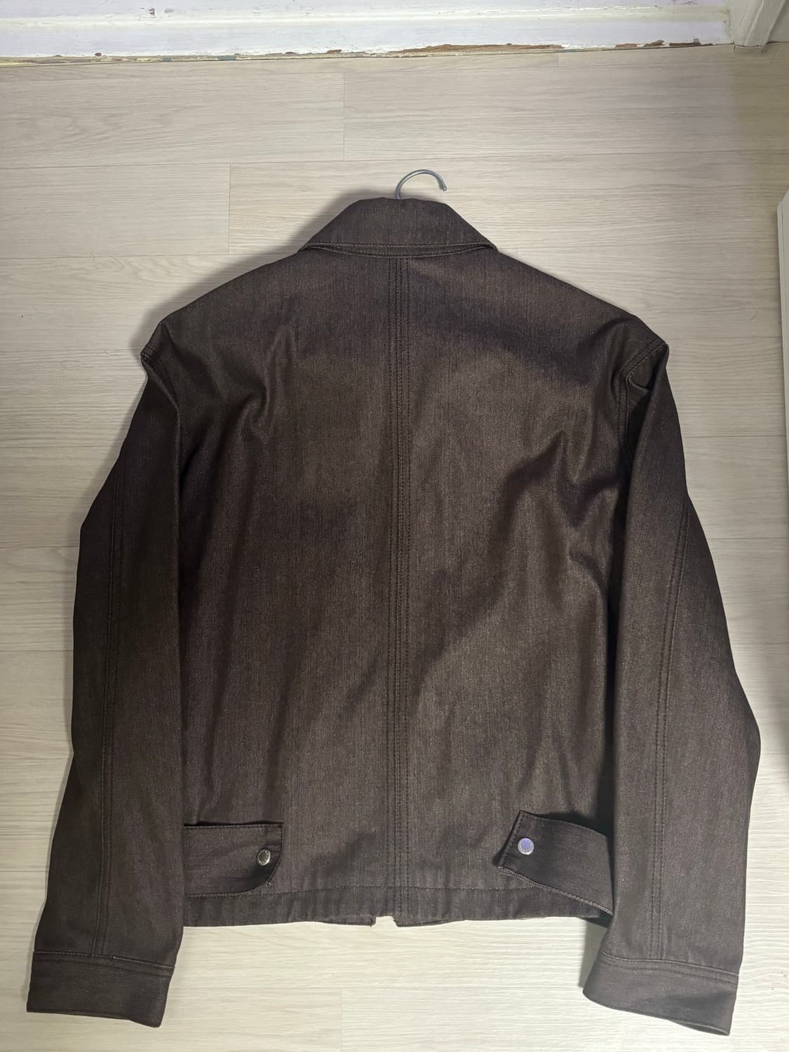 애드오프 SIDE TAP DENIM JACKET BROWN 상품이미지3