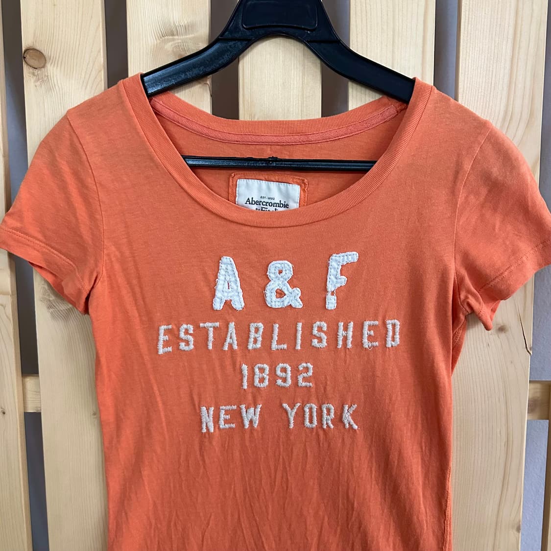(XS) 아베크롬비 반팔티 오렌지 A&F 상품이미지3