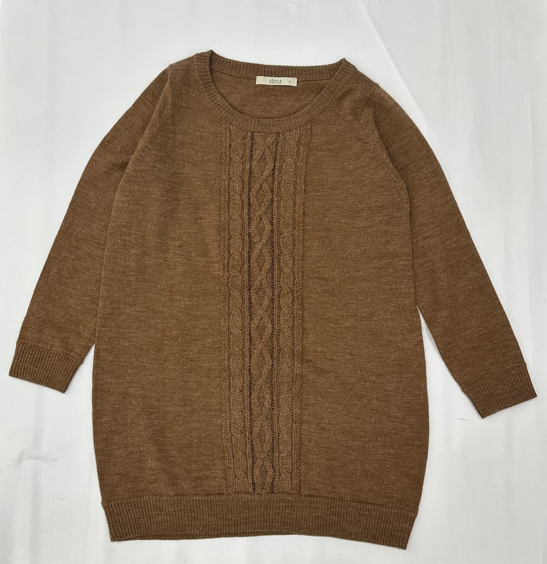 🤎하구미의 히피 코디세트🤎 원피스 롱 니트 브라운 그런지 오리엔탈 상품이미지4