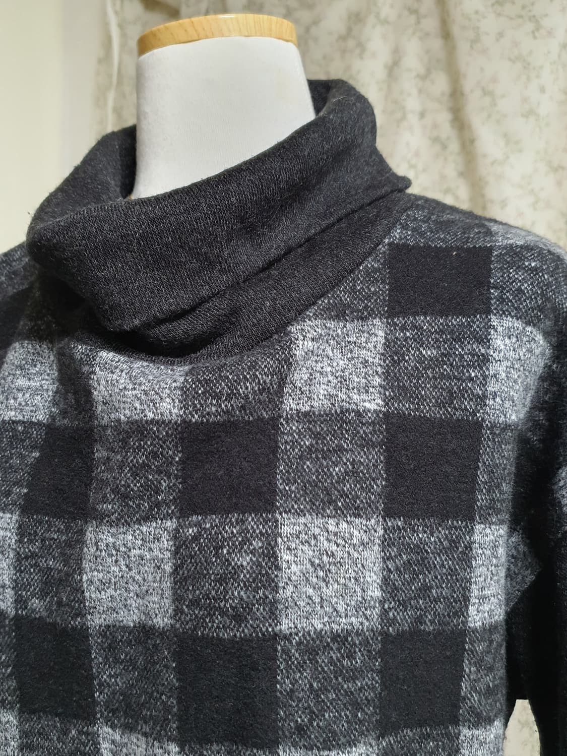 [일본빈티지] 체크 폴라 긴팔 티셔츠 너드모리 상품이미지2