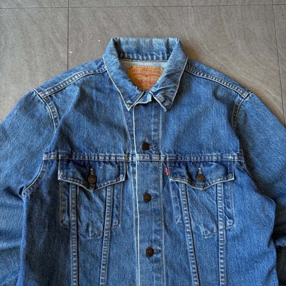 80년대 캐나다 생산 리바이스 75505 트러커 데님 자켓 상품이미지2