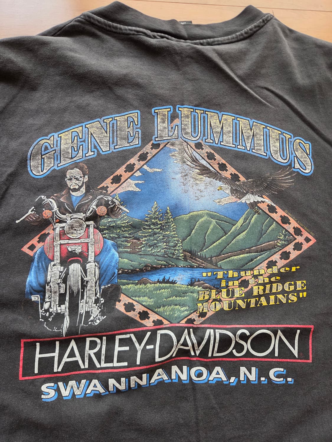 90s 할리데이비슨 usa 쉴드로고 반팔 [xl] 블랙 상품이미지6