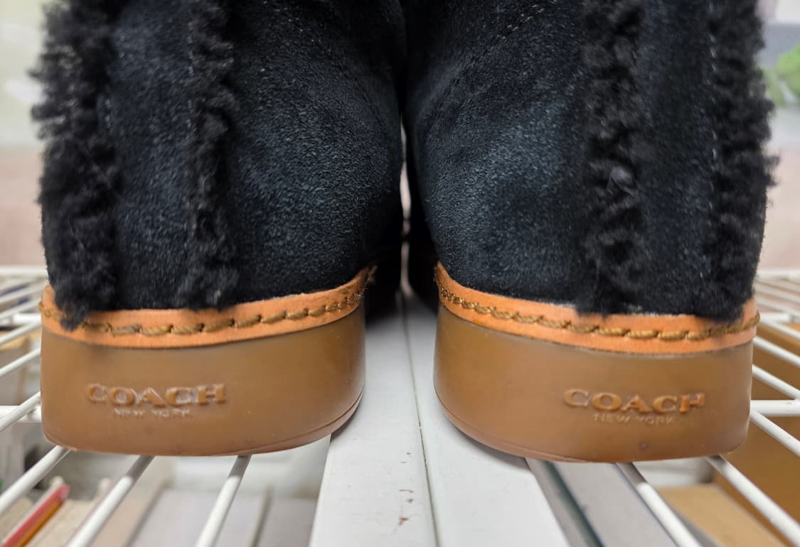코치 램지 여성 겨울앵클부츠 235 스웨이드 양털 하이탑스니커즈 LB70 상품이미지5
