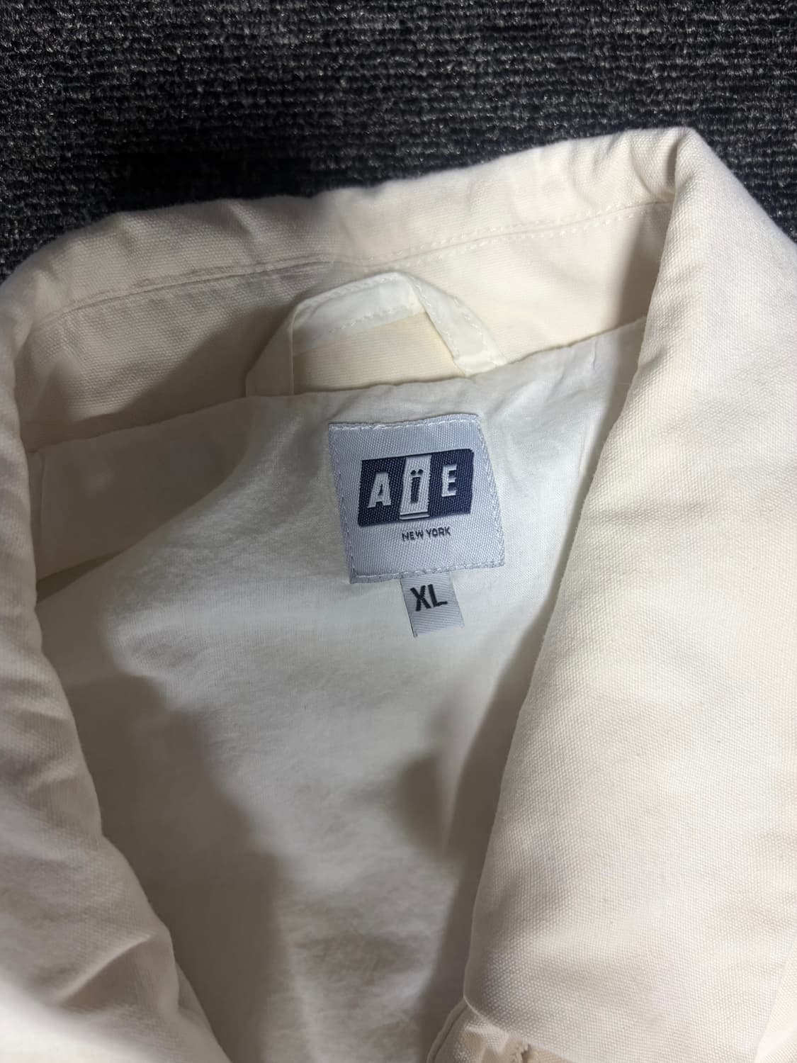 AIE 체커 아이보리 자켓 (XL) 상품이미지4