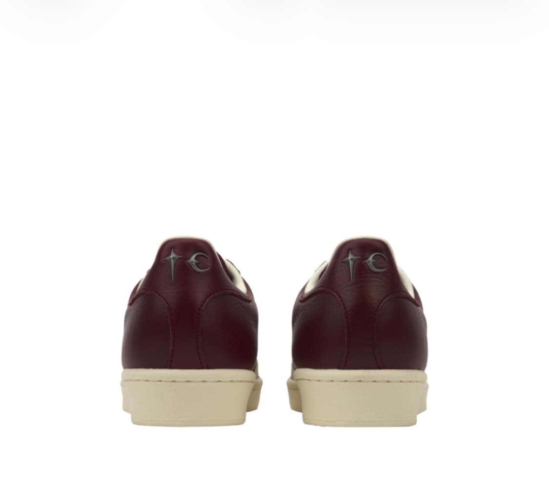 아디다스 x 떠그 클럽 슈퍼스타 빈티지 컬리지에이트 버건디 크림 화이트 상품이미지3