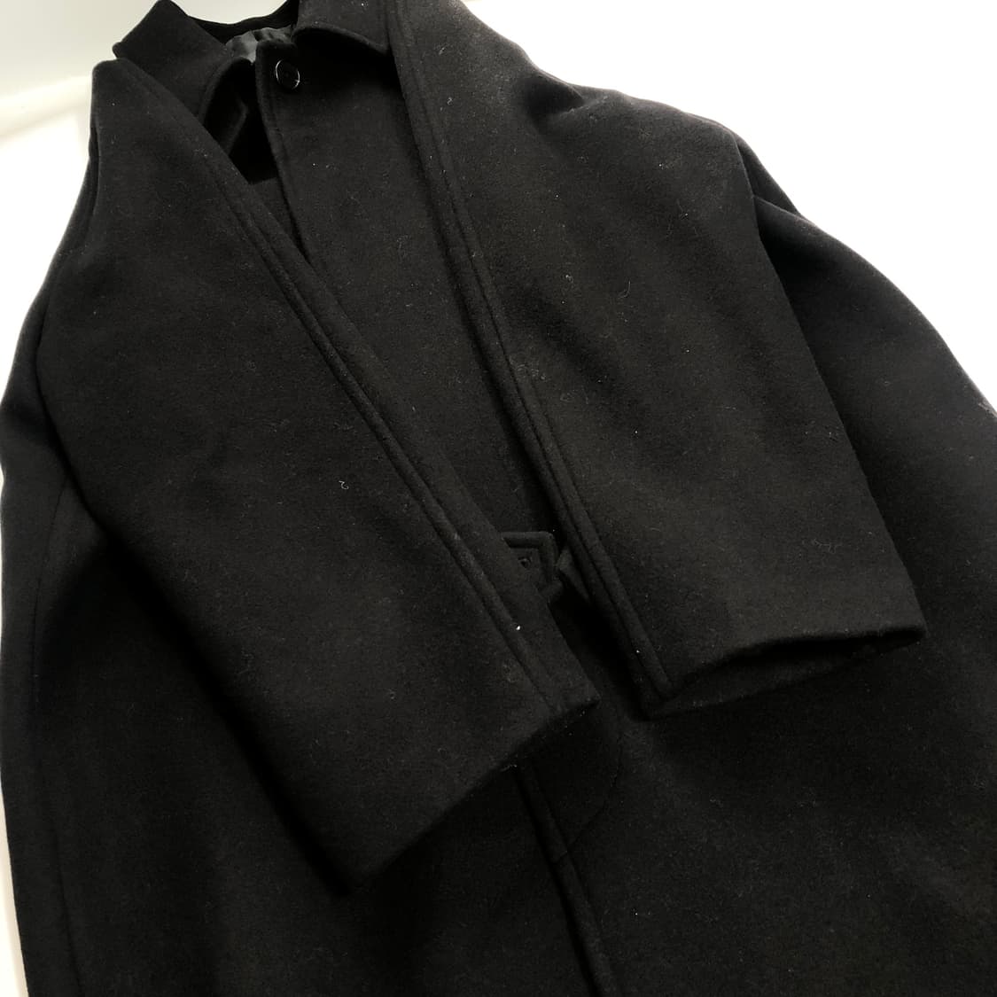 무신사 캐시미어 발마칸 코트 XL 상품이미지6