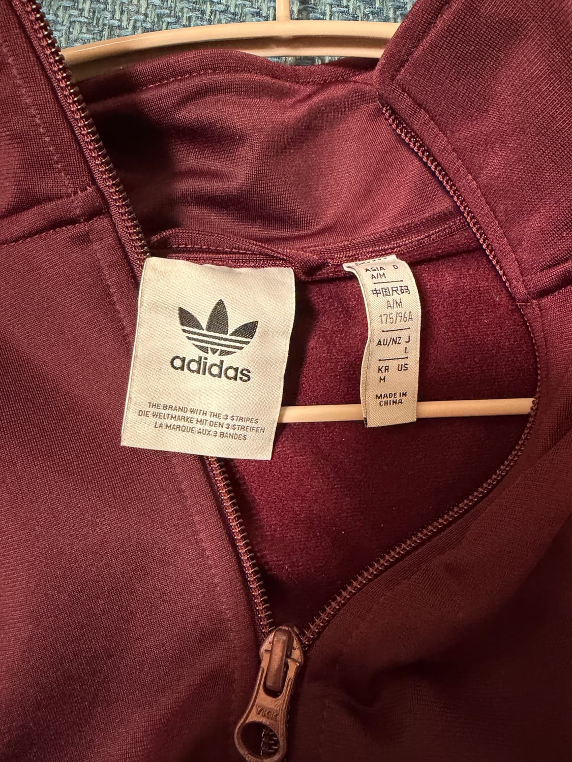 아디다스 져지 베켄바우어 마룬 M 상품이미지3