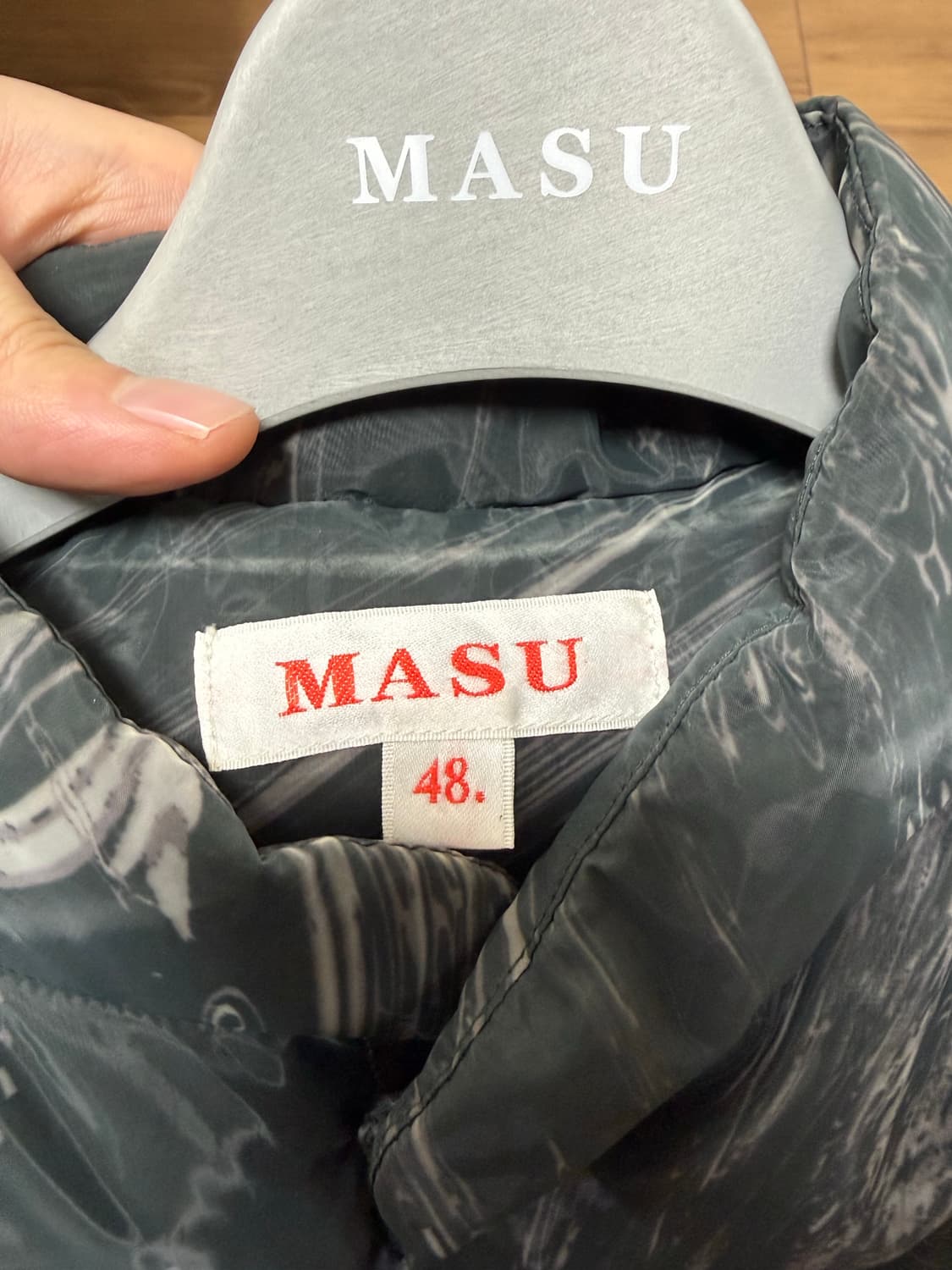 MASU Marble Bandana Puffer Vest 상품이미지5