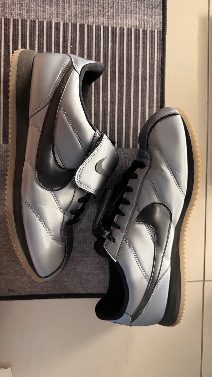 나이키 코르테즈 레더 SE 메탈릭 실버 270 상품이미지4