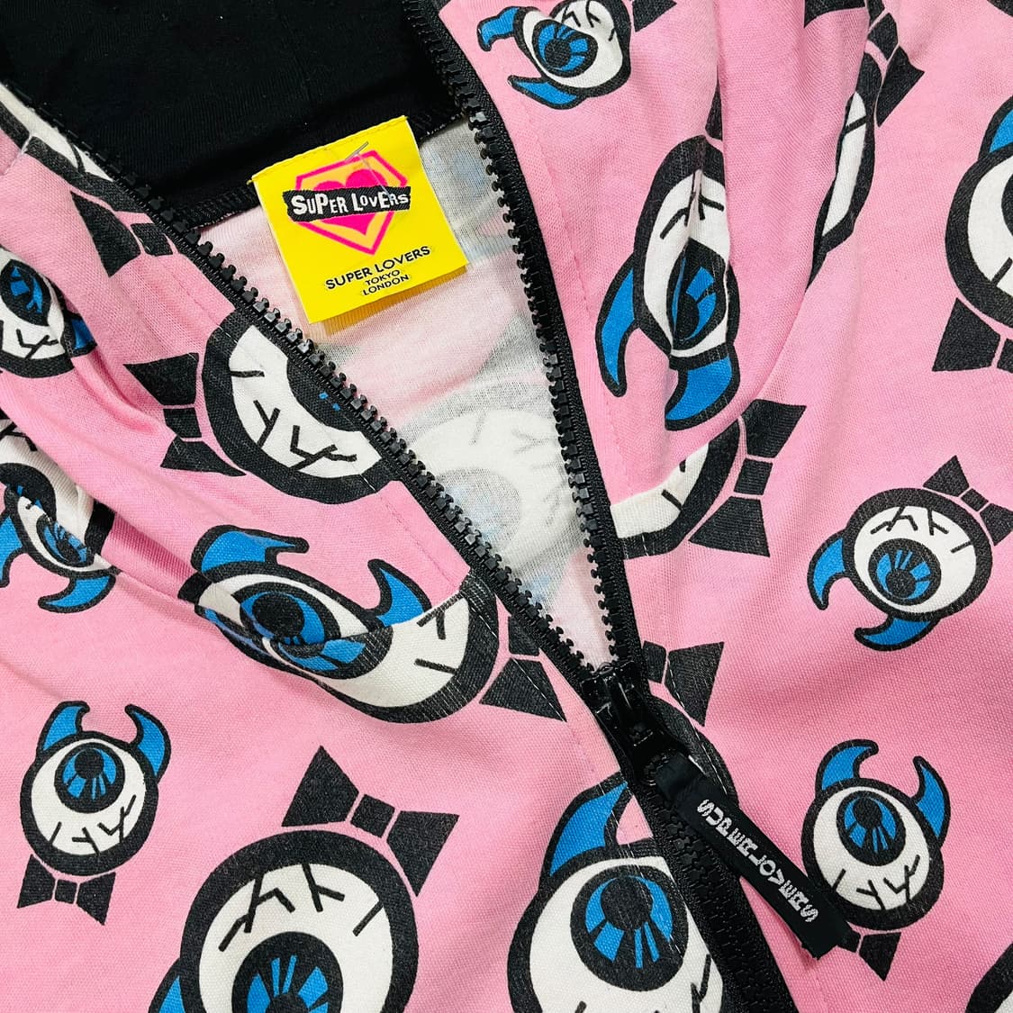 펑크 수퍼 러버즈 데빌 몬스터 아트 후디 집업 상품이미지5