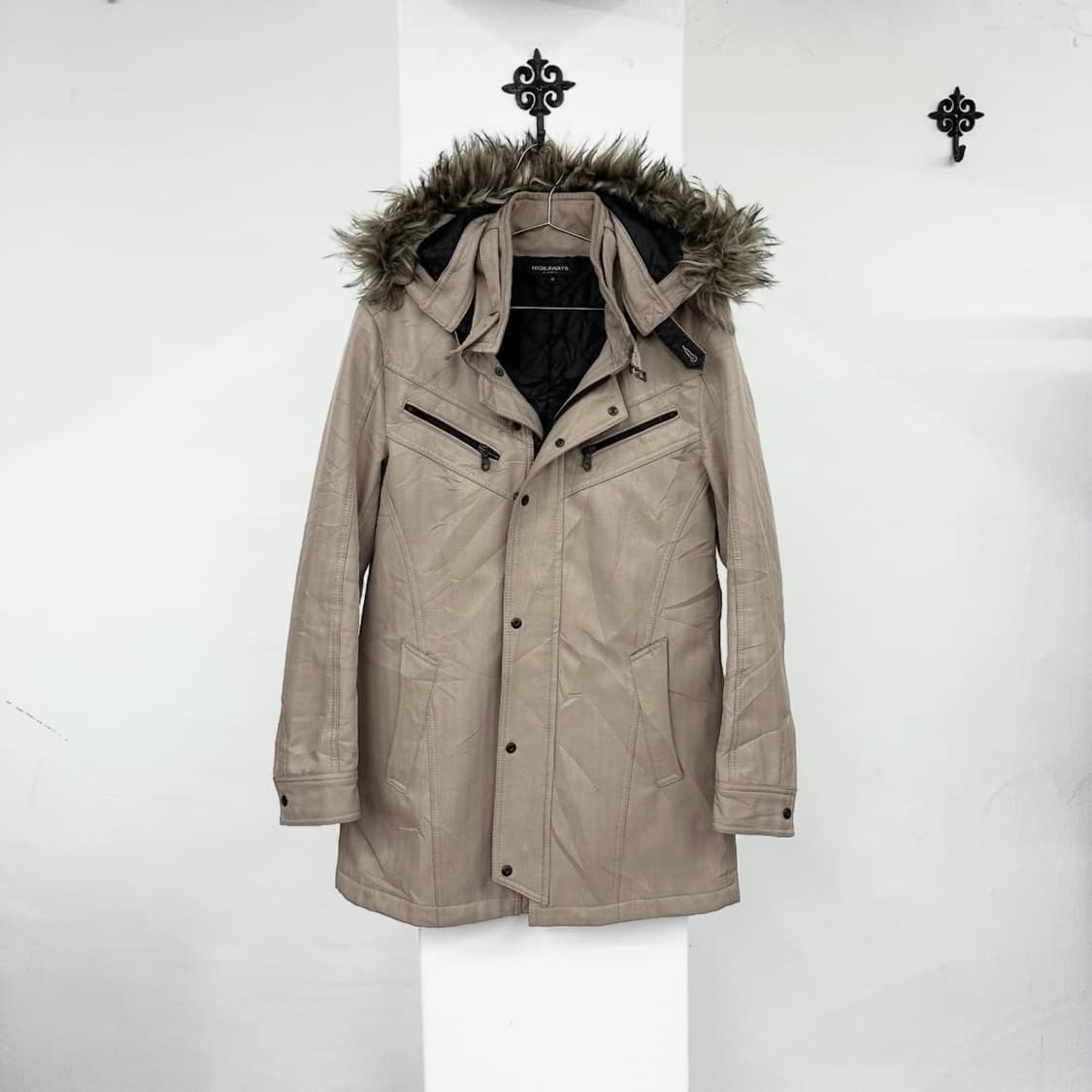 Nicole club beige fur jacket 상품이미지4