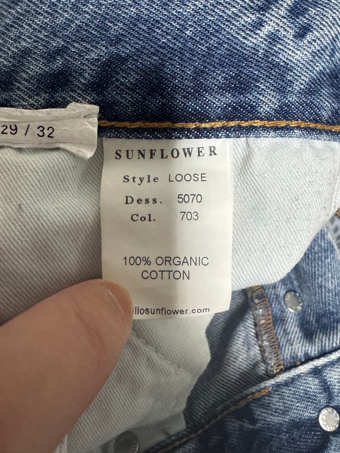 선플라워 루즈 데님 내추럴빈티지 29 상품이미지3