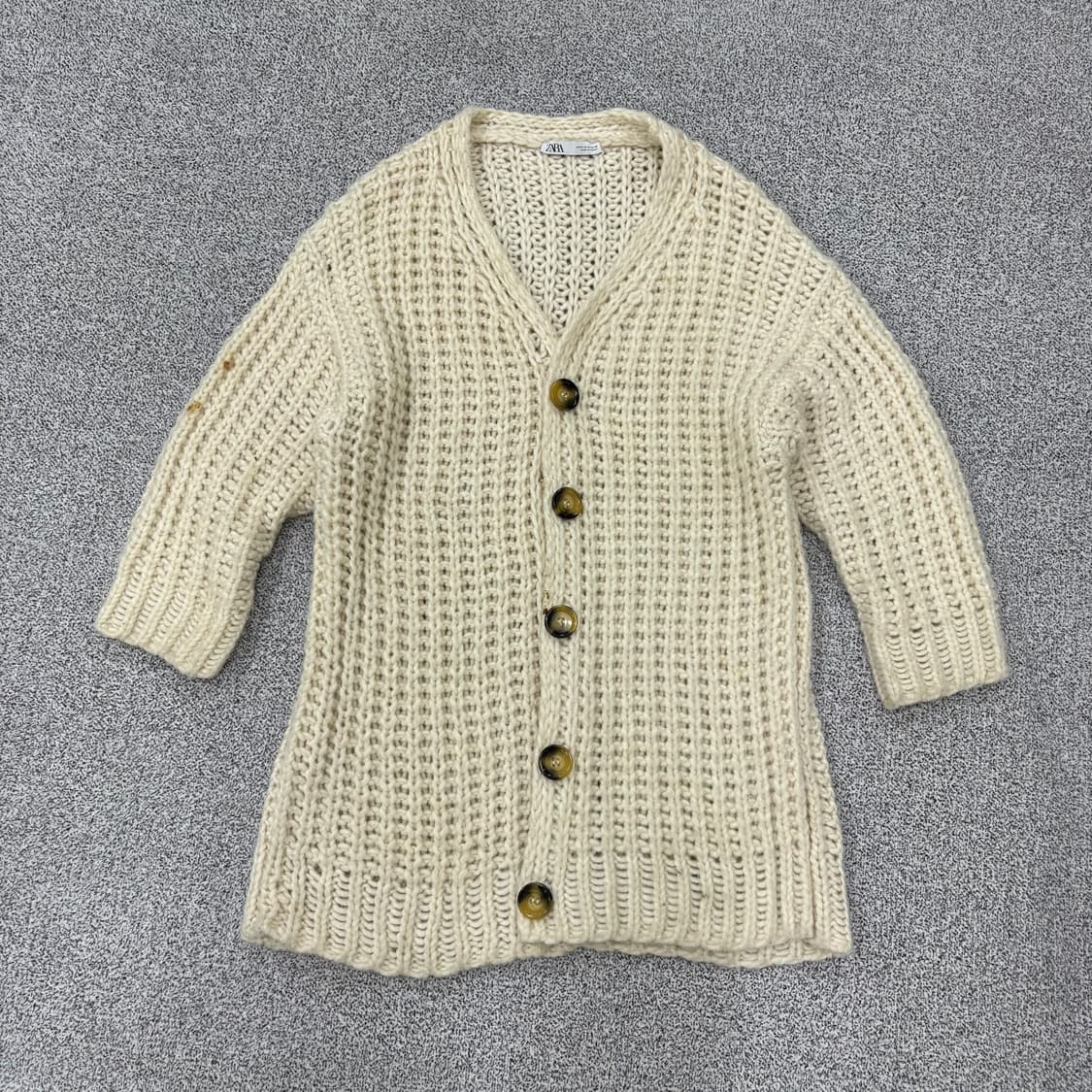 M 자라 니트 가디건 볼레로 크림 0316J 상품이미지1