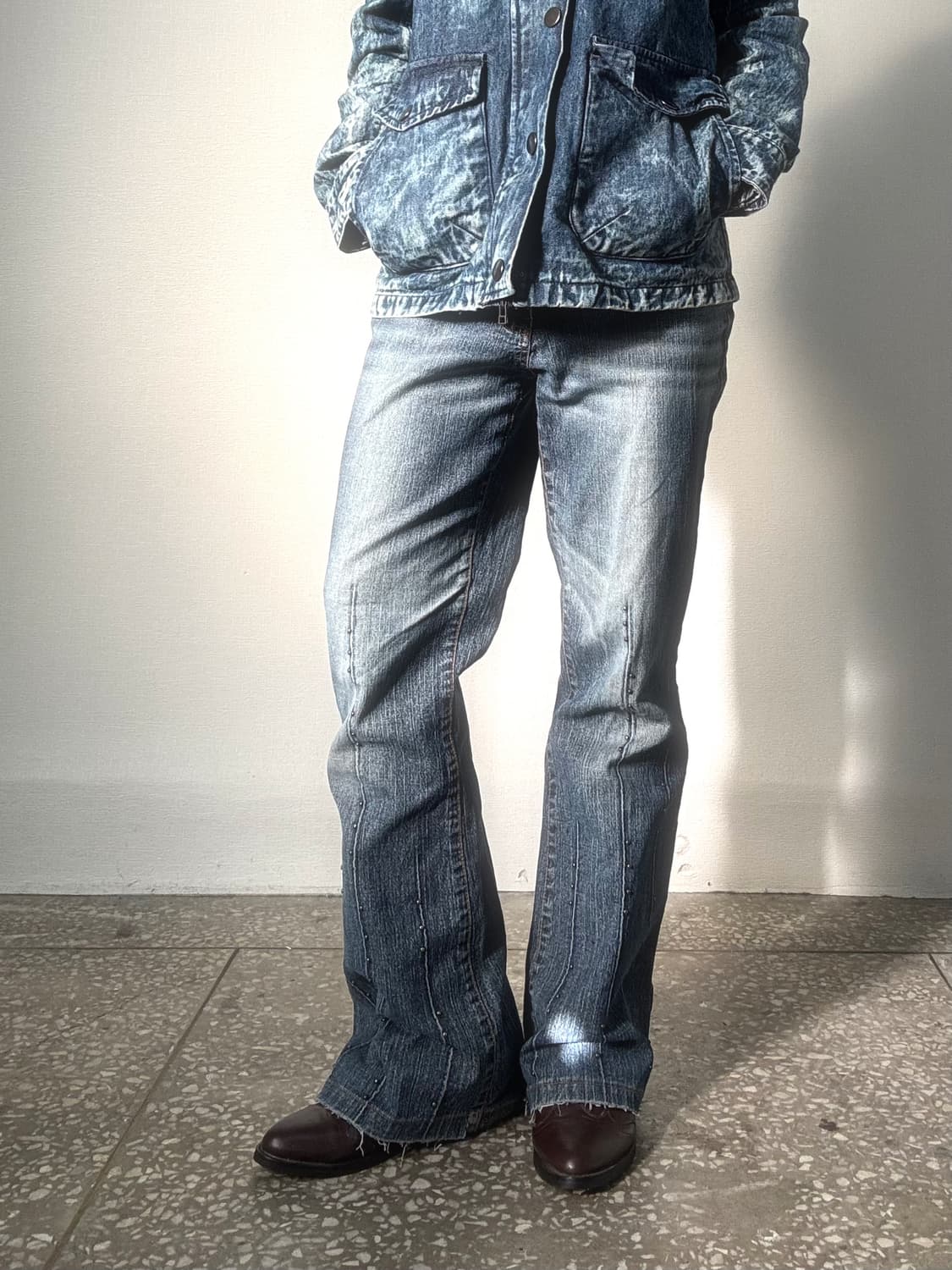 데님 부츠컷 팬츠 상품이미지1