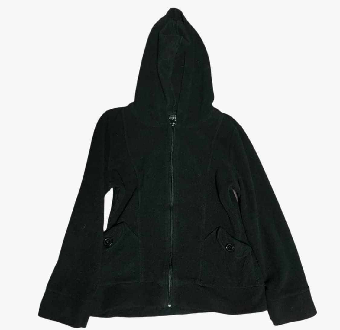 ryohe 료헤 딱붙핏 만두 포켓 블랙 후리스 상품이미지1