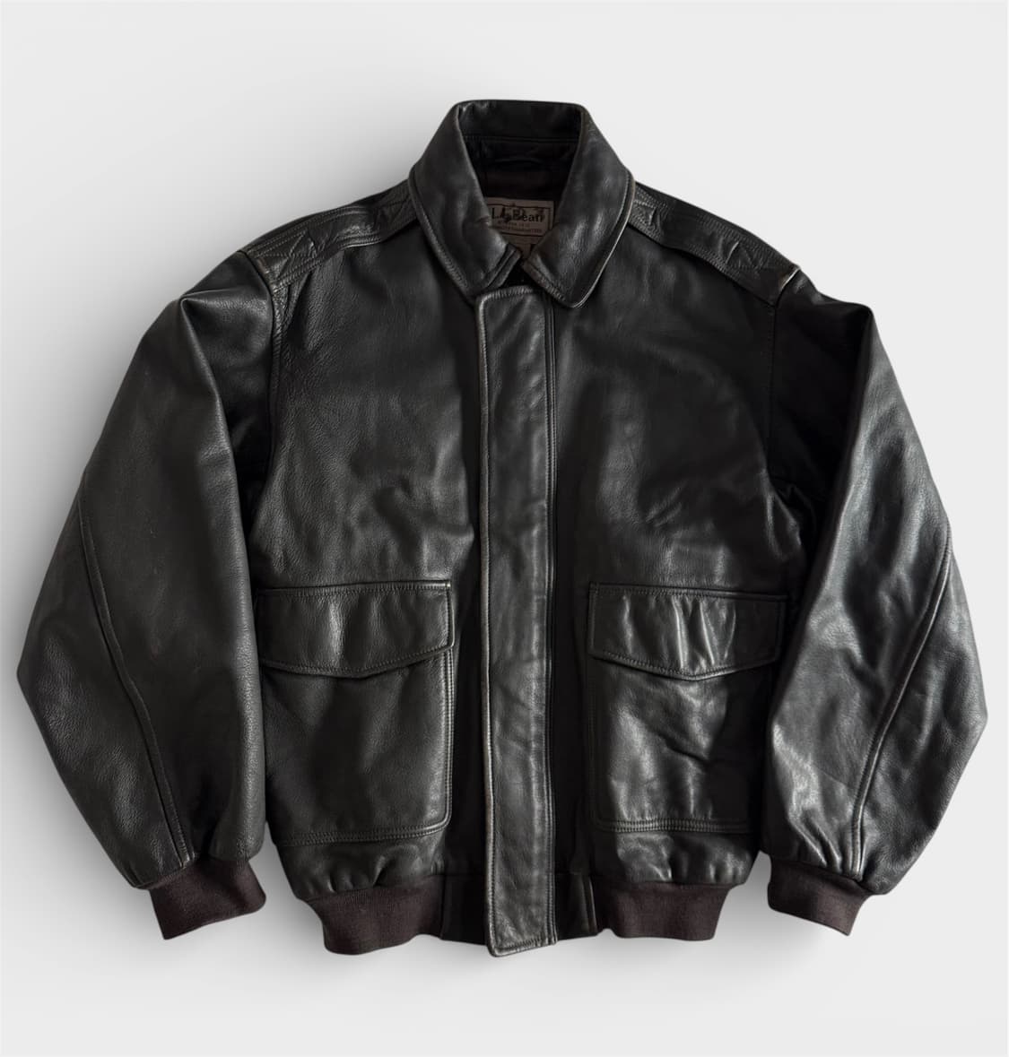 [M] 엘엘빈 ll bean A2 레더 자켓 상품이미지2