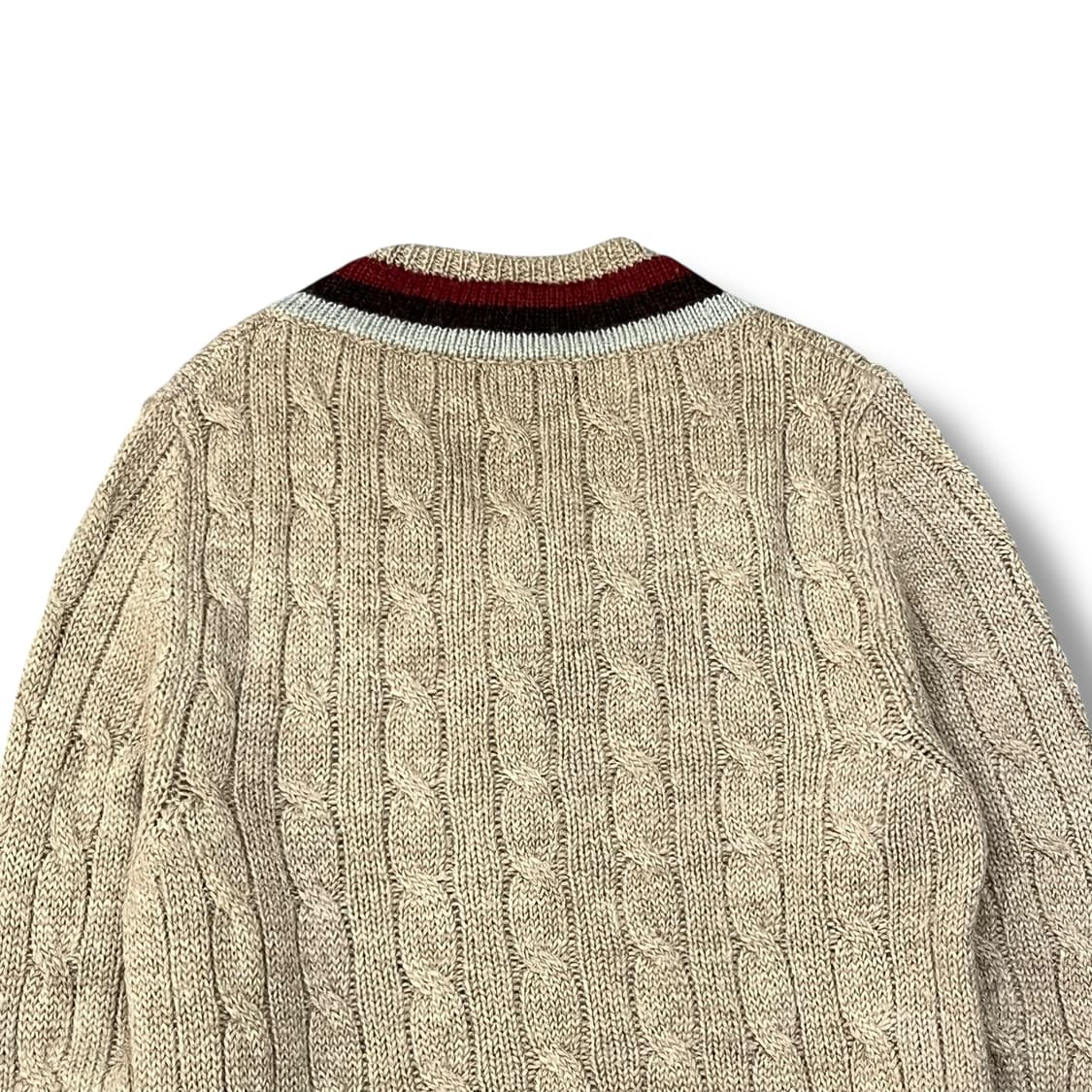  버버리 브이넥 케이블 니트 +명품감정서 y14282 상품이미지6