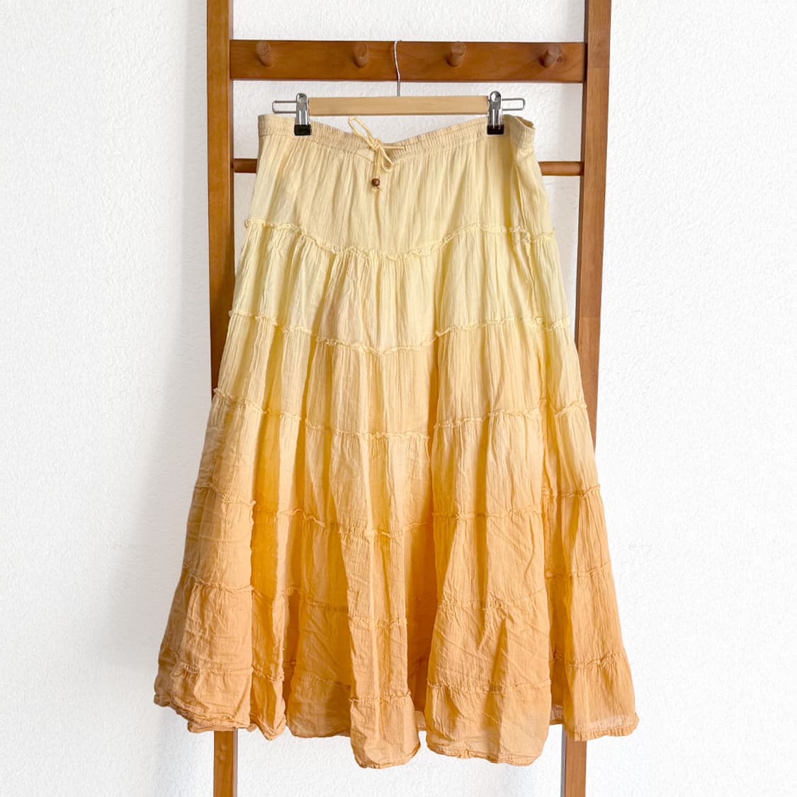 버터 옐로우 캉캉 롱 스커트 상품이미지1