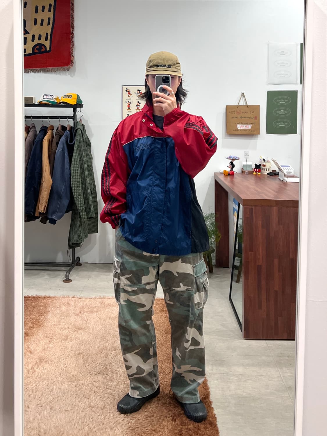 90s Adidas 아디다스 올드스쿨 후드 집업 자켓 상품이미지2