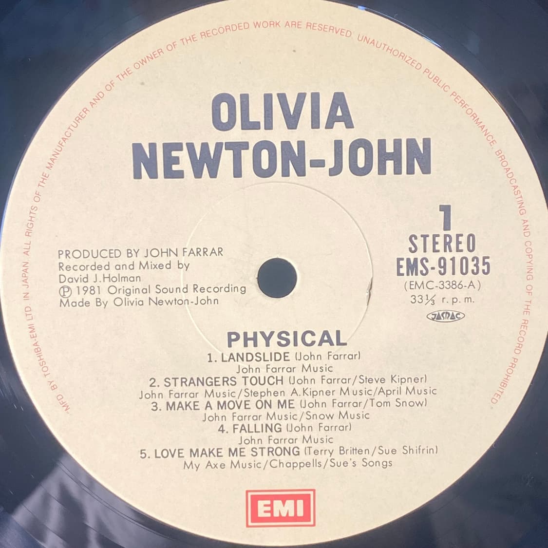 (중고LP-팝) Olivia Newton-John -Physical 상품이미지4
