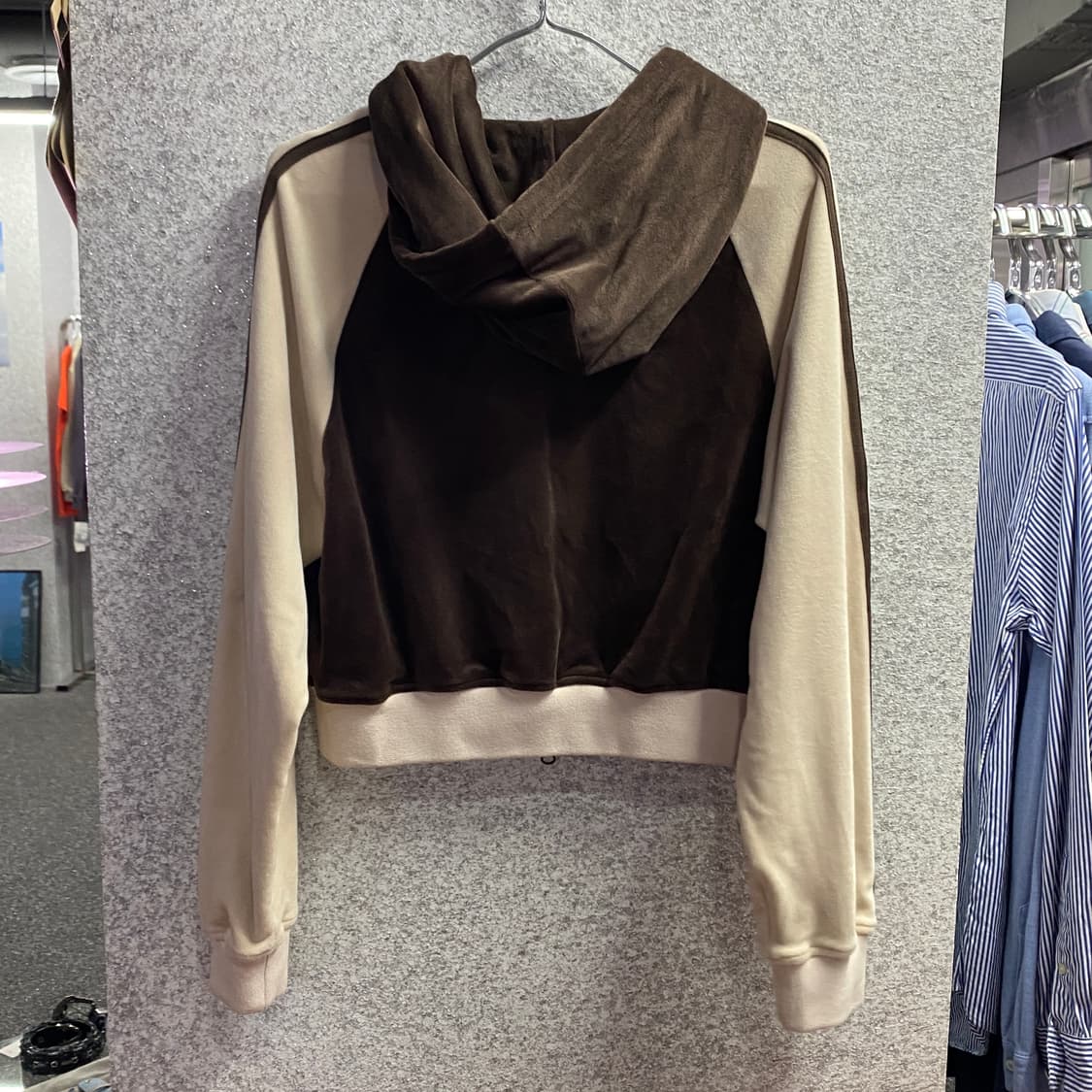 널디 벨벳 투웨이 트랙탑 후드집업 B3958 상품이미지4