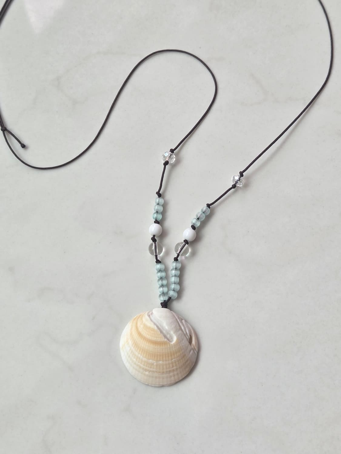 [Handmade] shell 비즈목걸이 상품이미지1