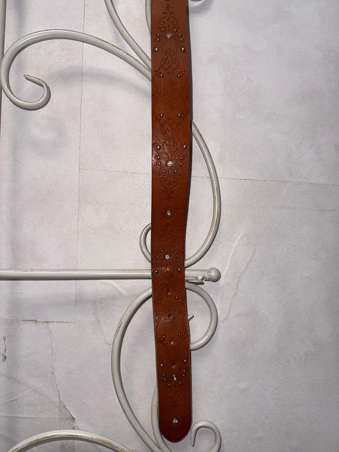 Anna Sui brown oriental fairy cubic belt 상품이미지6