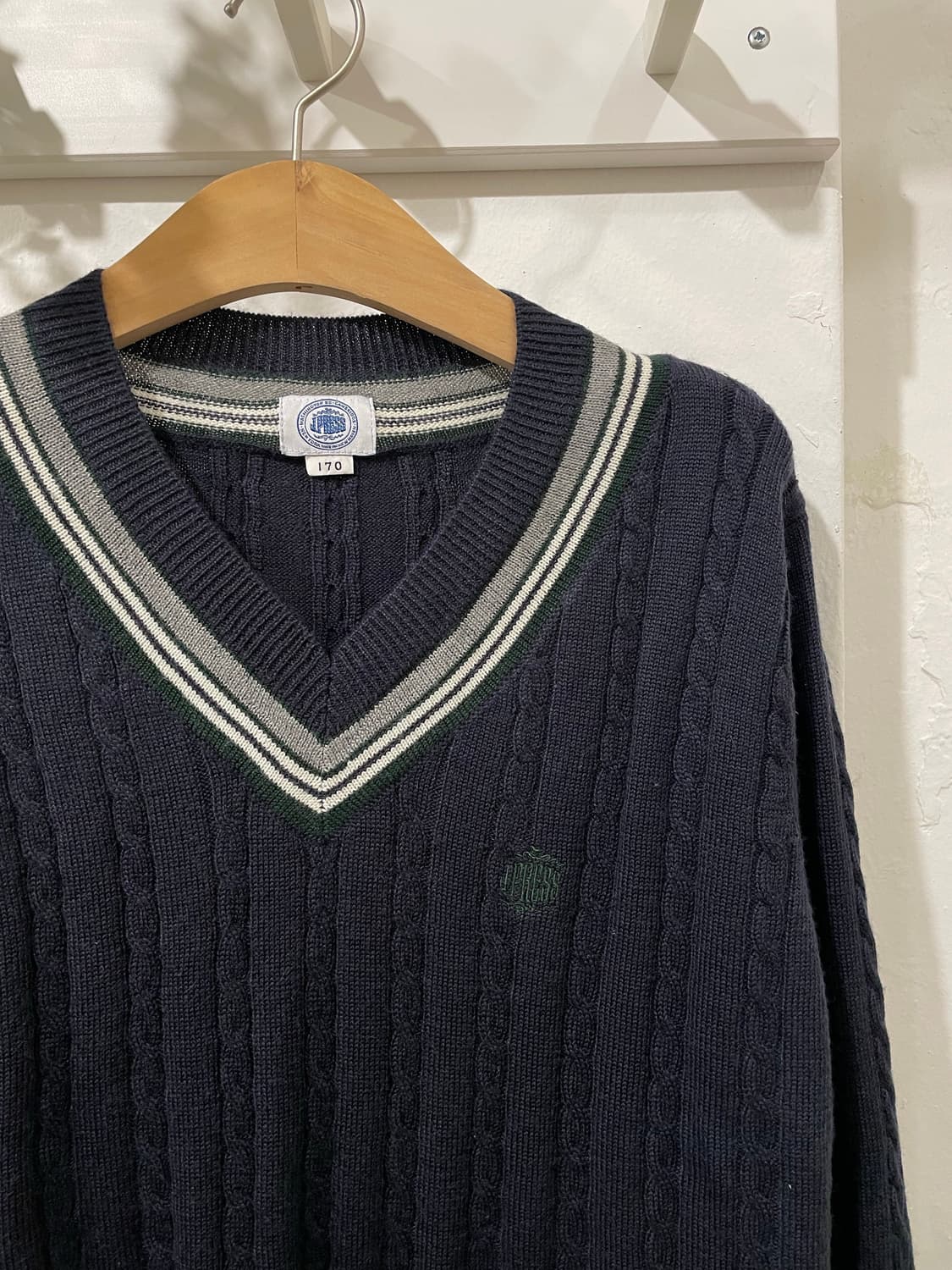 프레피룩 일본 여고생룩 니트 + 셔츠 상의 세트 상품이미지9