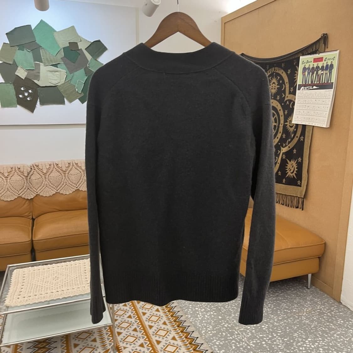 유니클로 빈티지 캐주얼 질샌더 모던시크 버튼 울 가디건 L C10942 상품이미지4