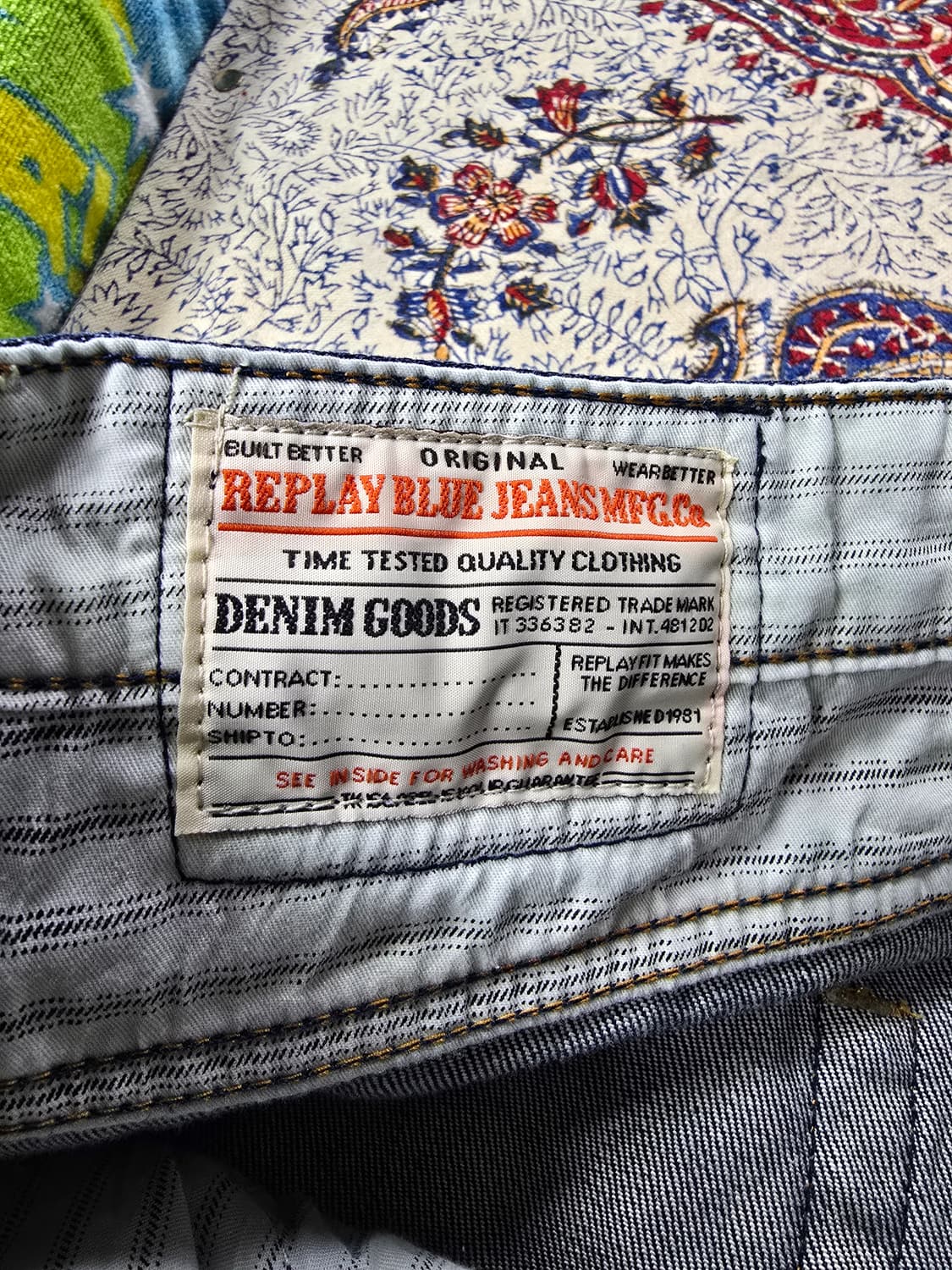 리플레이 데님 청바지 (1629) 상품이미지6