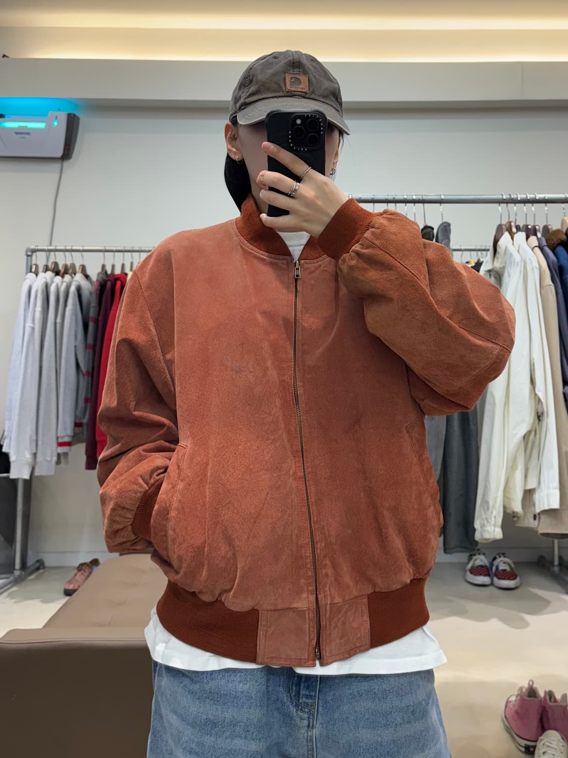 En Pezzo 빈티지 스웨이드 레더 봄버자켓 상품이미지7