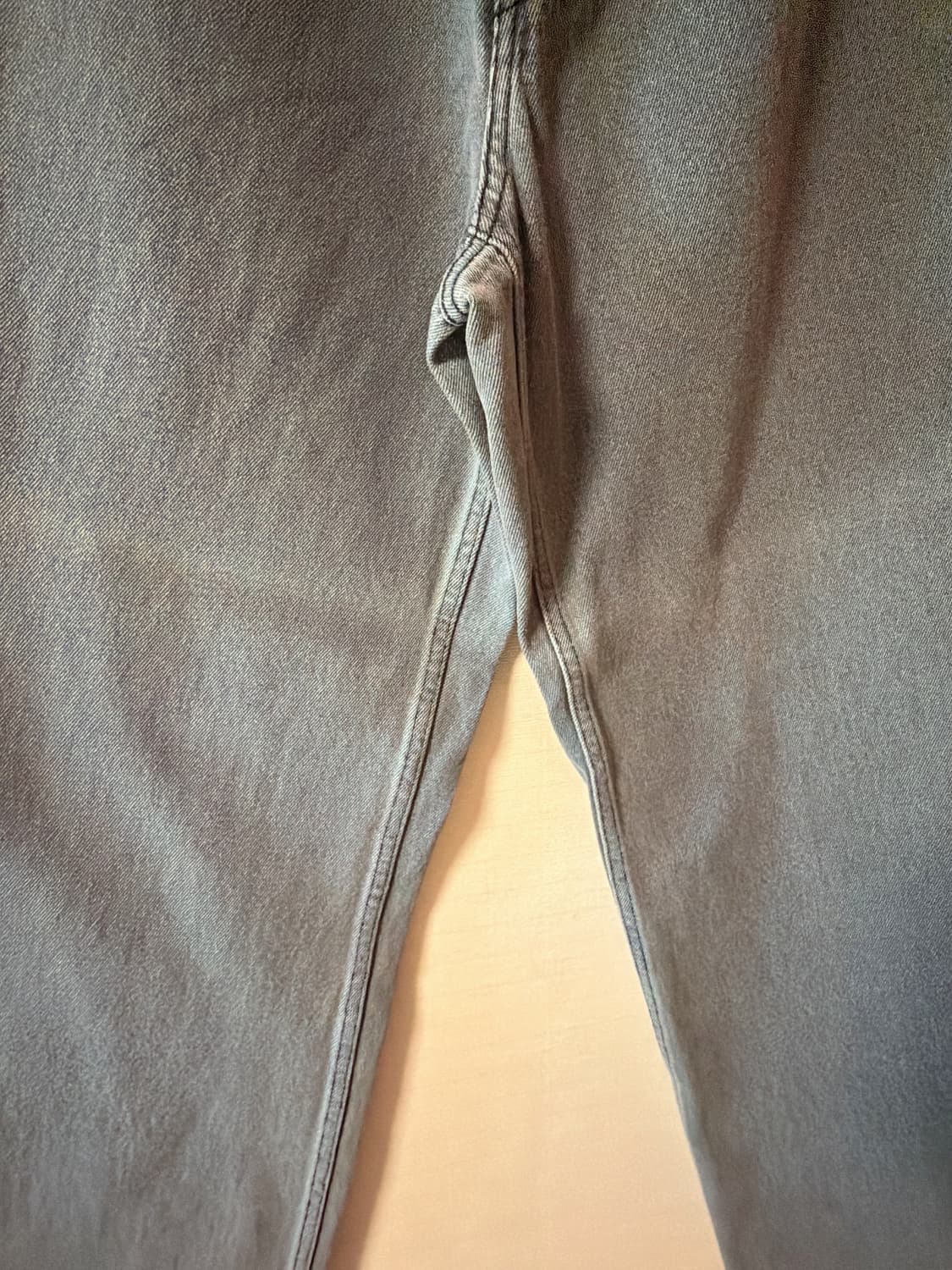 RECTO 22FW 와이드 데님 팬츠 그레이 판매합니다. 상품이미지5