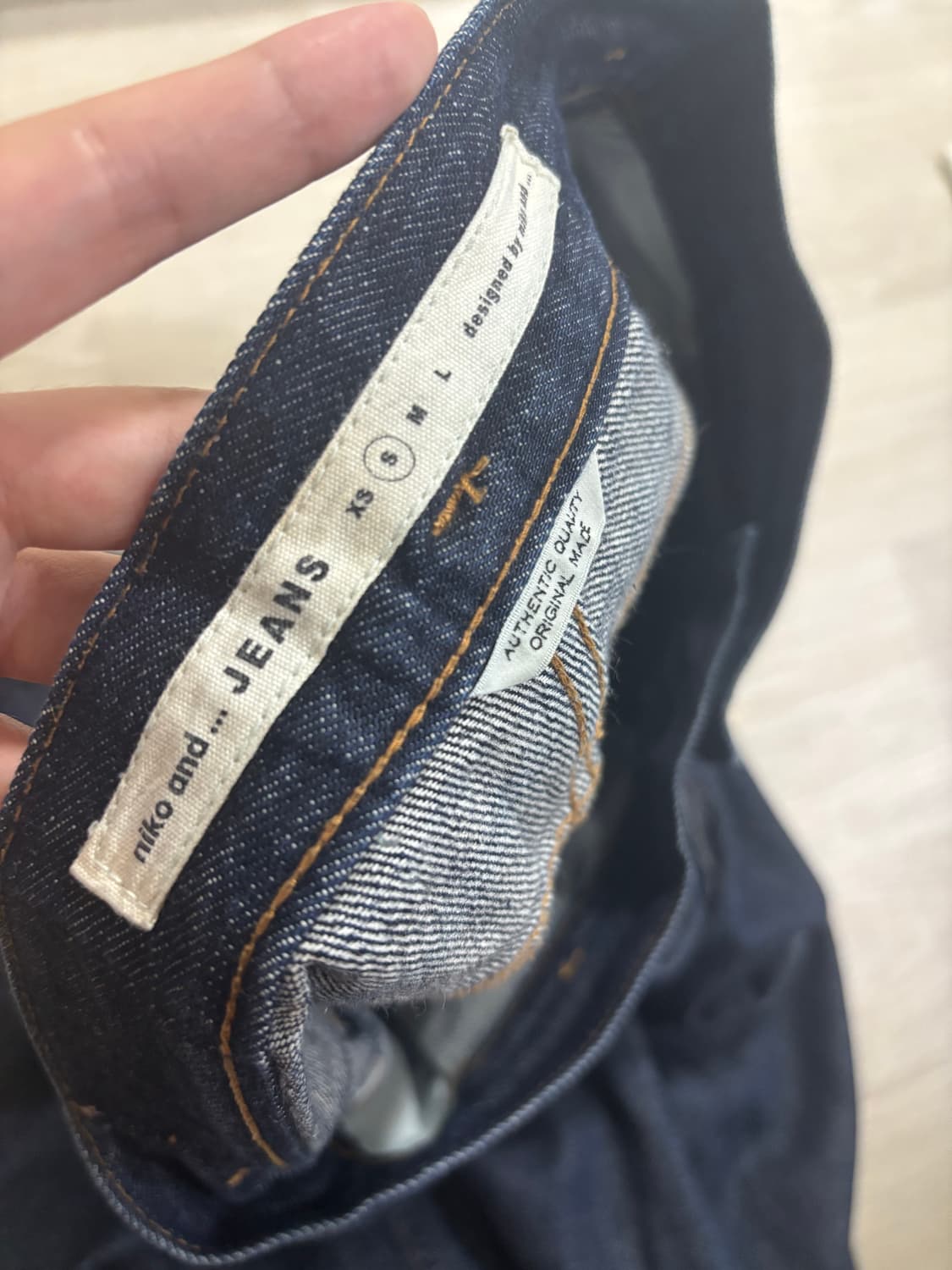 니코앤드 핀턱 데님팬츠 상품이미지3