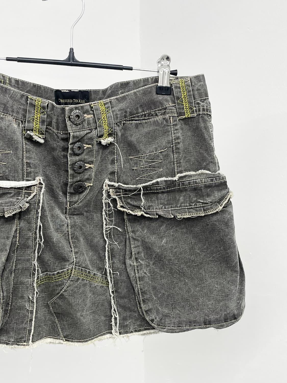 흑청 포켓 스티치 디테일 스커트 상품이미지6